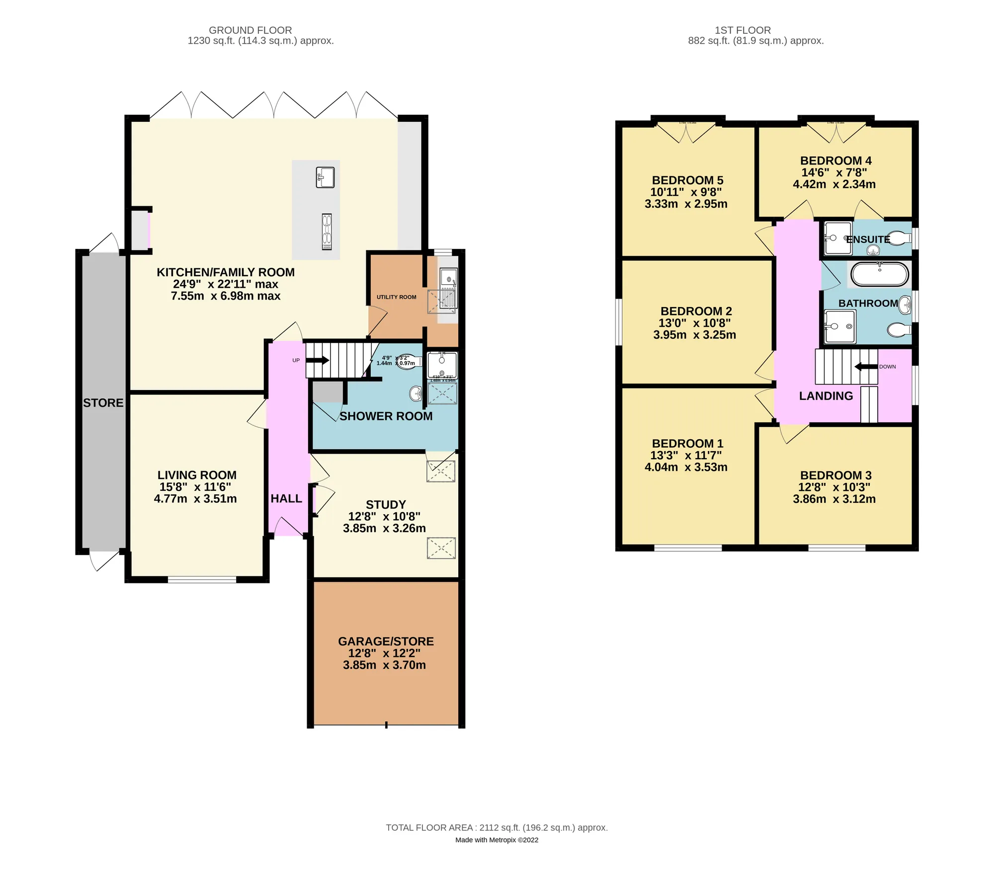 5 bed detached house for sale in Leyes Lane, Kenilworth - Property floorplan