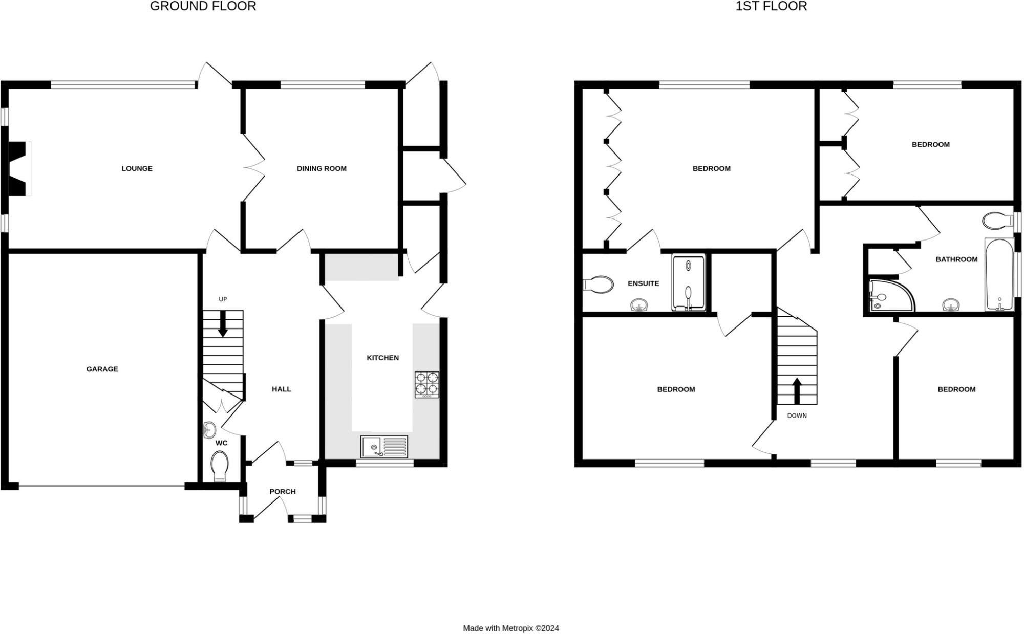 4 bed detached house to rent in Ferndale Drive, Kenilworth - Property floorplan