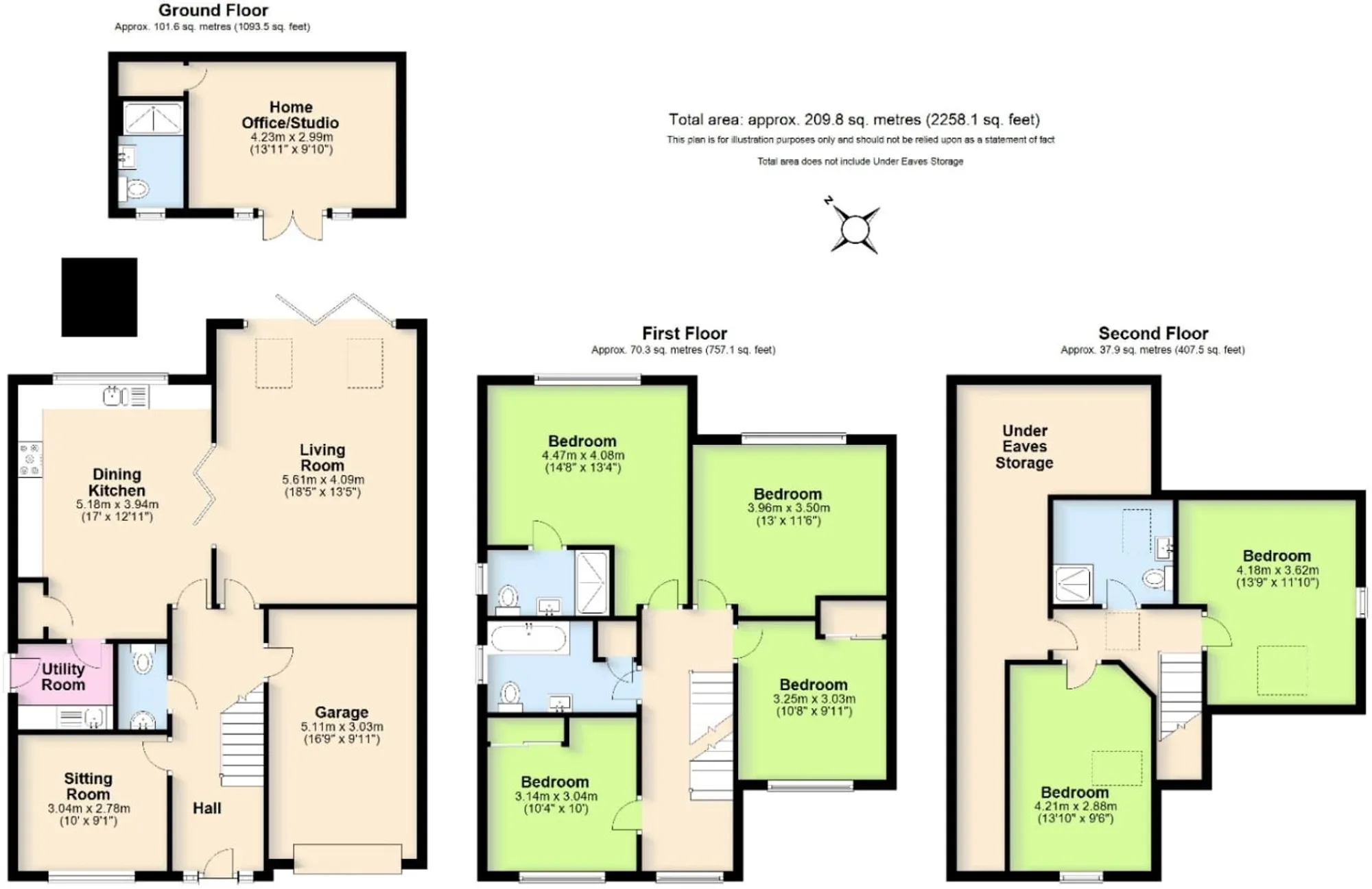 6 bed detached house for sale in Green Lane, Coventry - Property floorplan