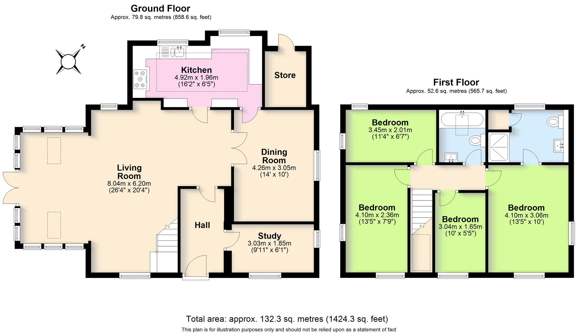 4 bed for sale in Meer End Road, Kenilworth - Property floorplan