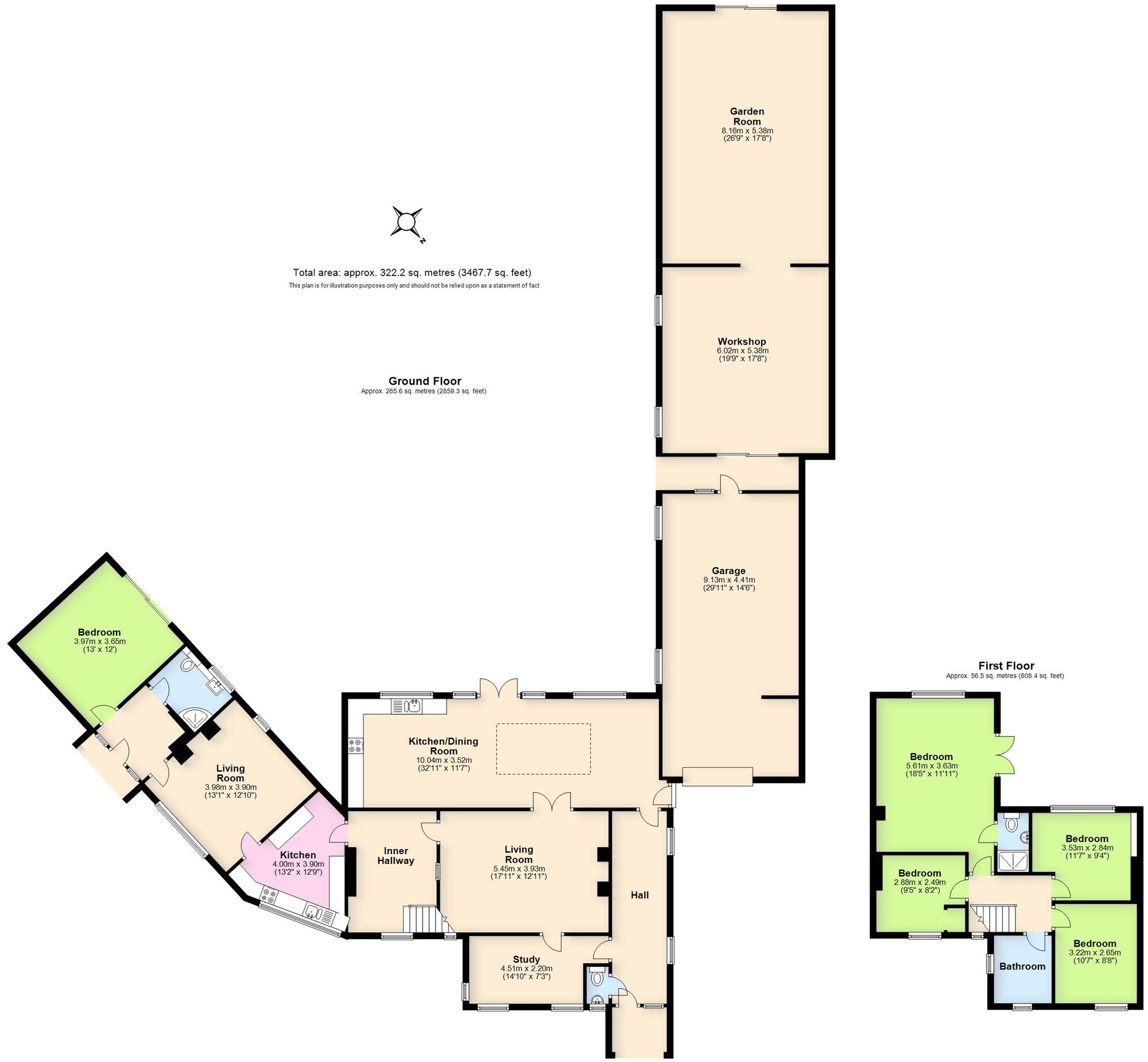 4 bed for sale in Church Lane, Coventry - Property floorplan