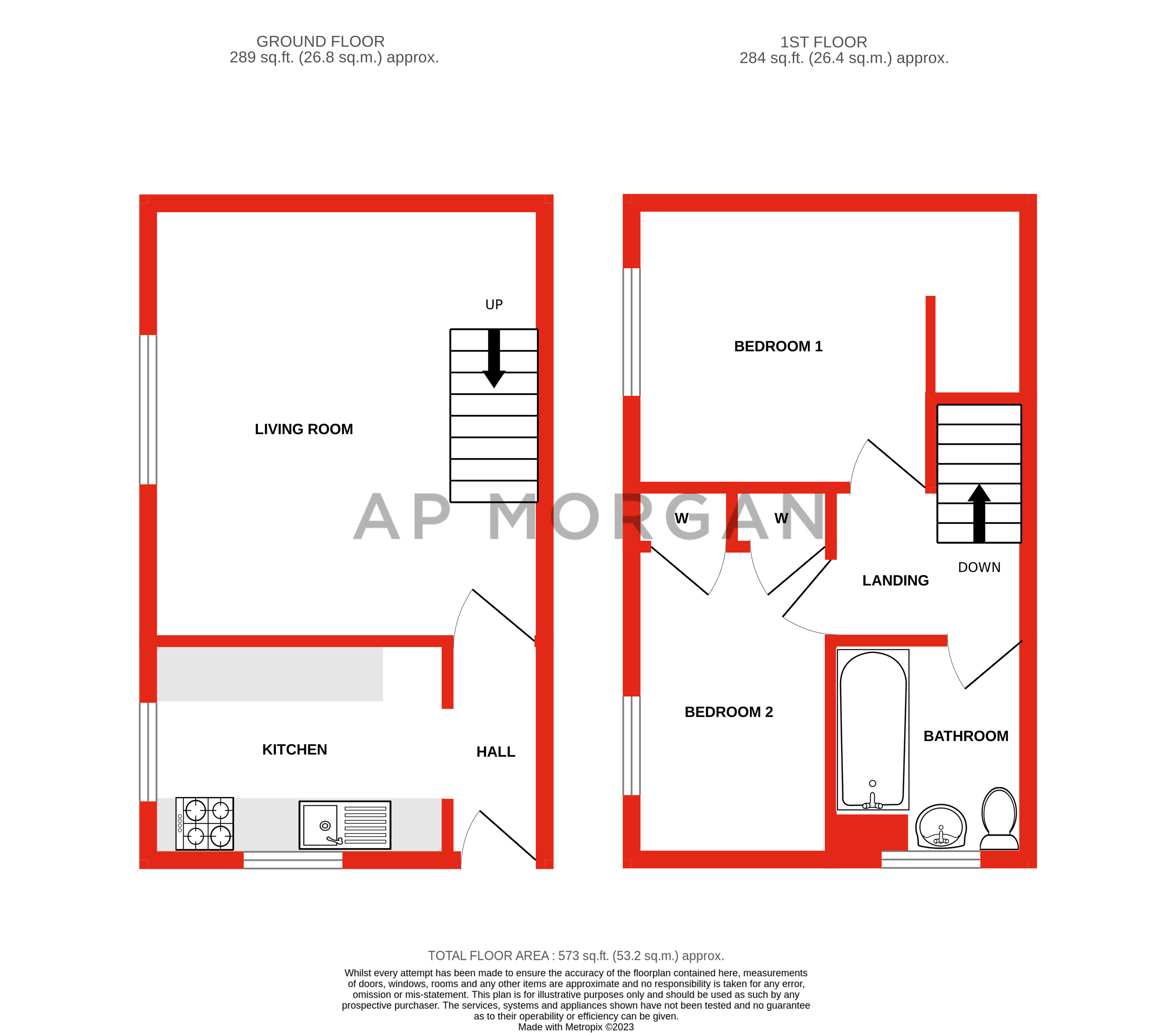 2 bed house to rent in Seymour Road, Alcester - Property floorplan