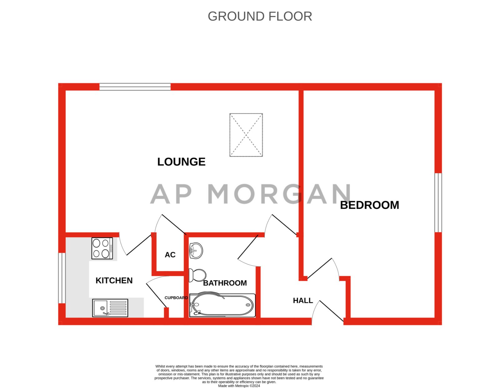 1 bed apartment to rent in Sanders Road, Bromsgrove - Property floorplan