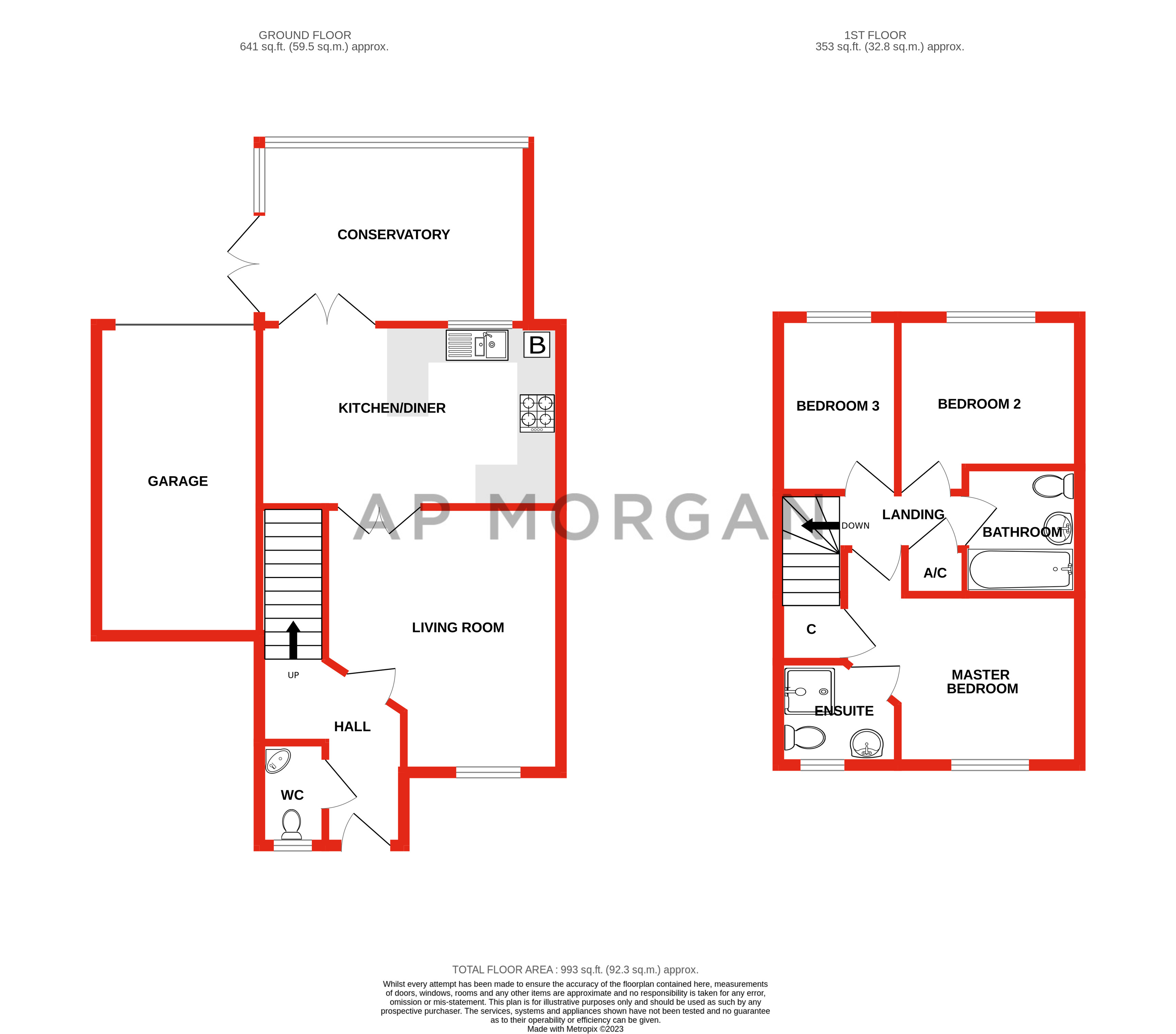 3 bed house to rent in Wheelers Lane, Brockhill - Property floorplan