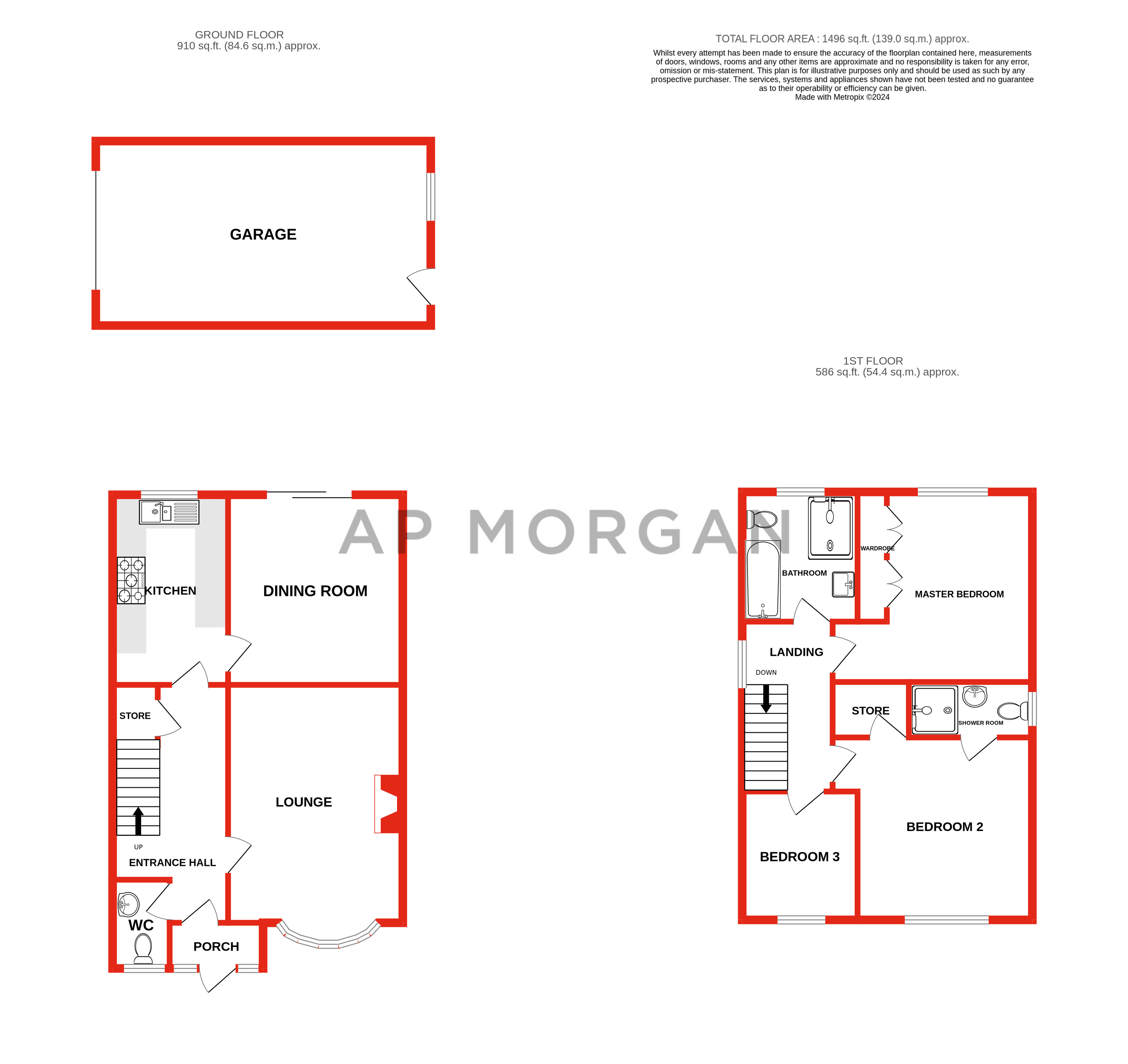 3 bed house to rent in Jiggins Lane, Birmingham - Property floorplan