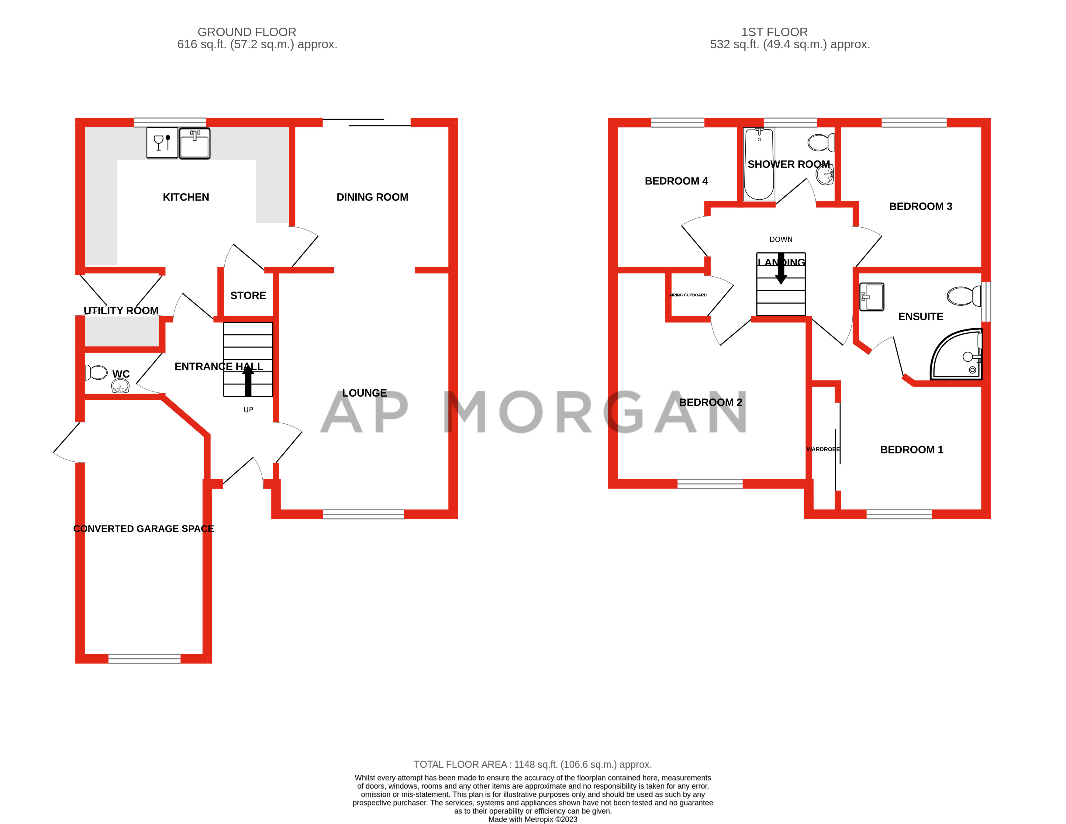 4 bed house for sale in Staple Lodge Road, Birmingham - Property floorplan