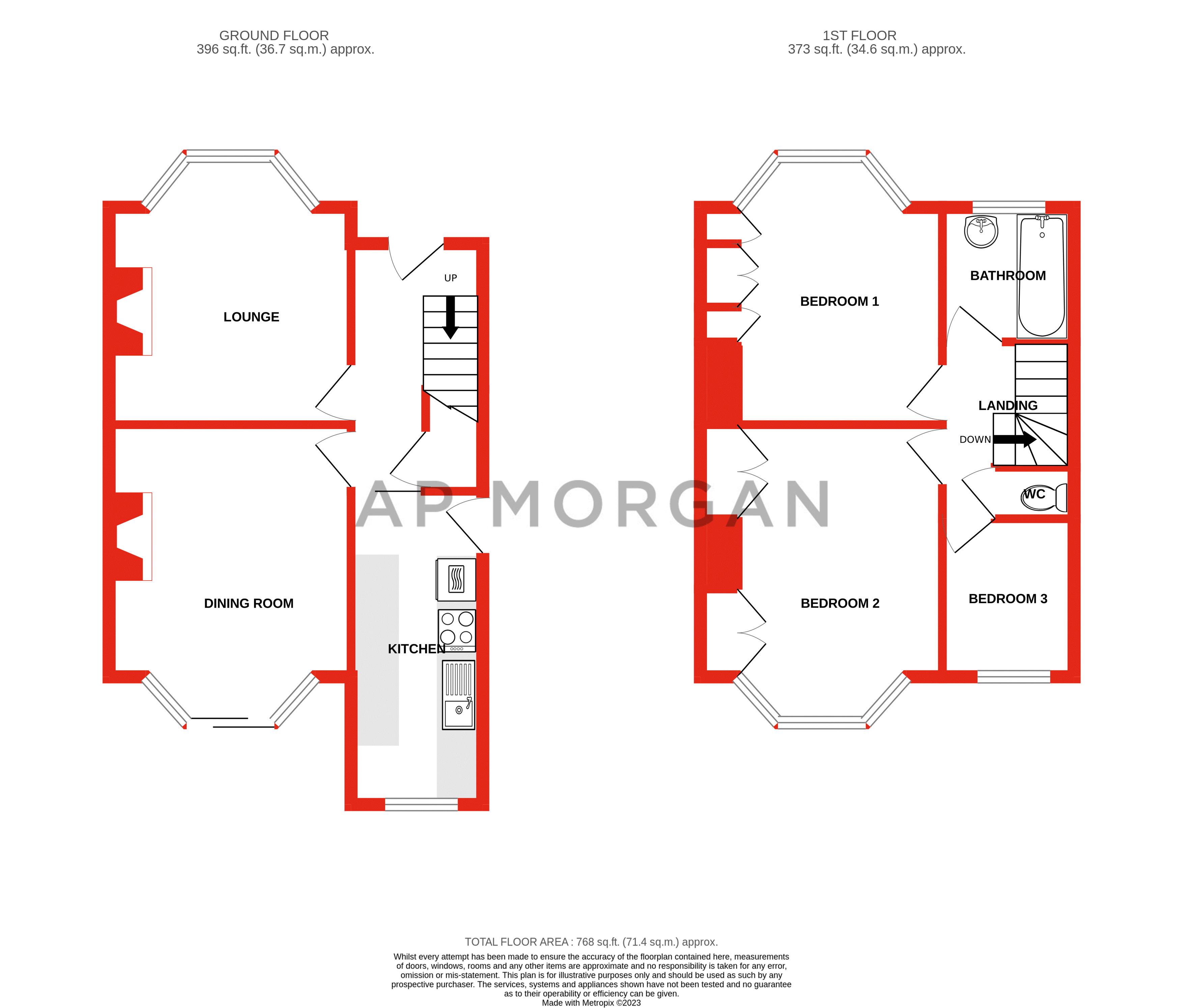 3 bed house for sale in Newlands Road, Birmingham - Property floorplan