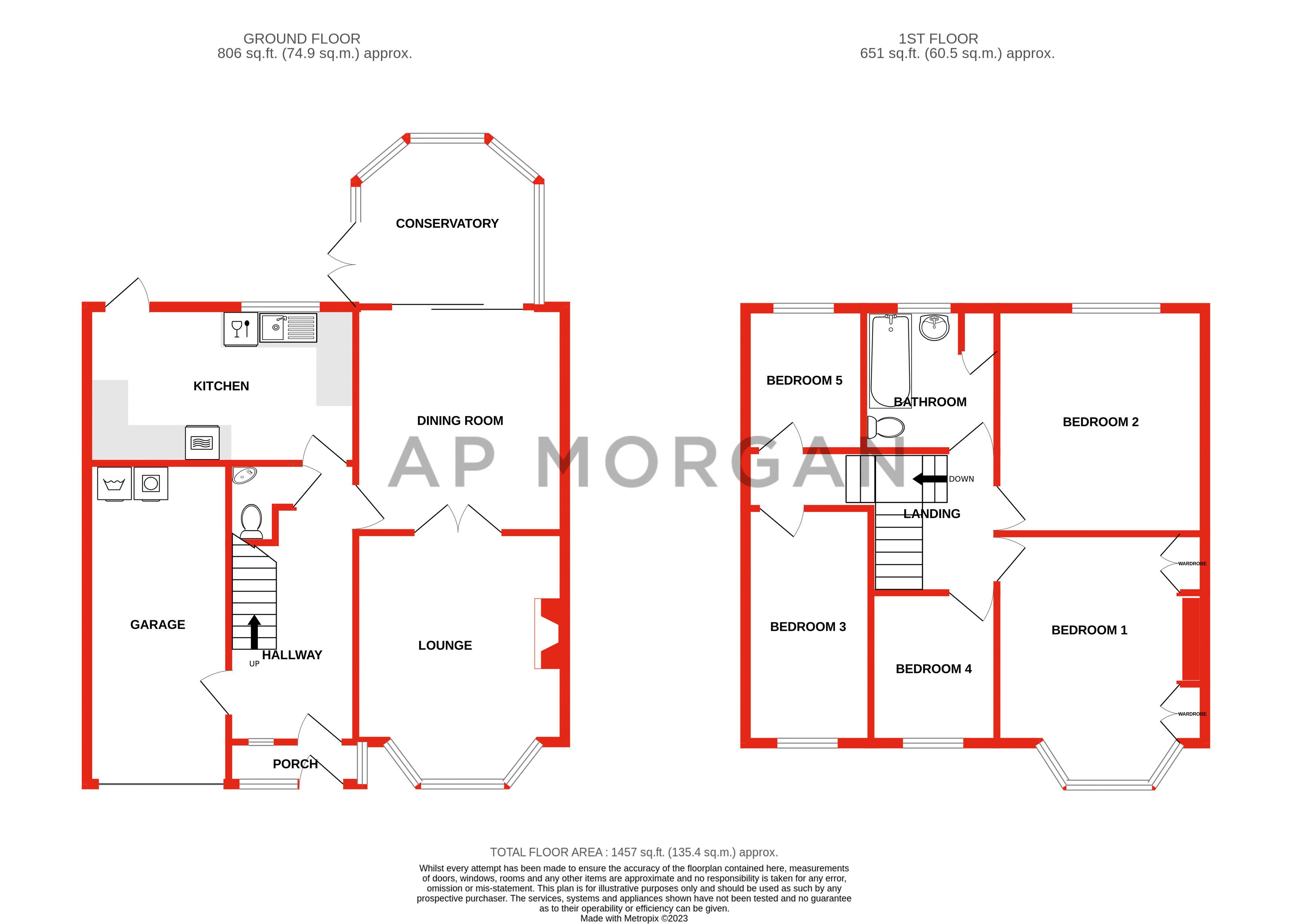 5 bed house for sale in Frankley Beeches Road, Birmingham - Property floorplan