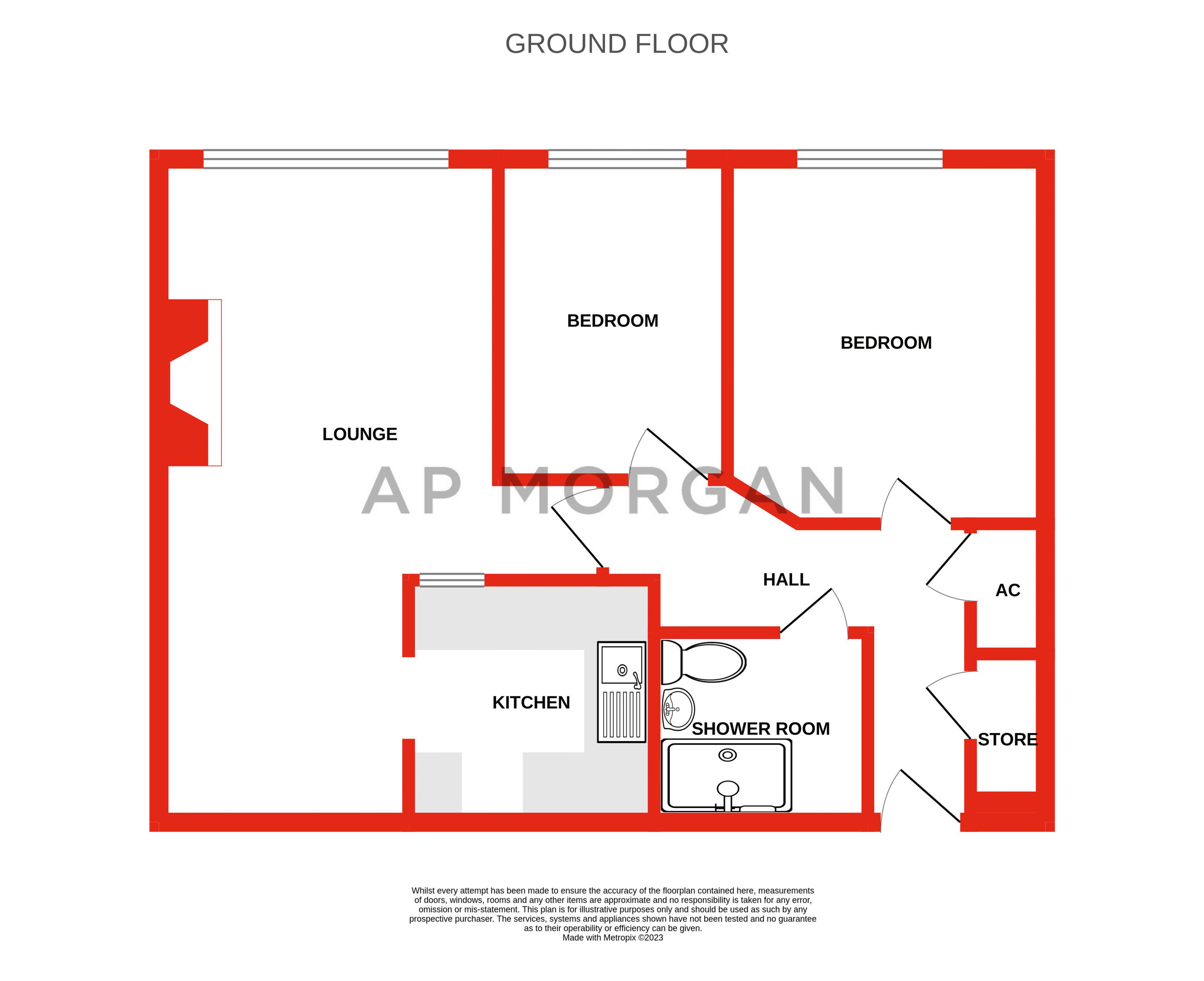 2 bed  for sale in Pershore Road, Kings Norton - Property floorplan