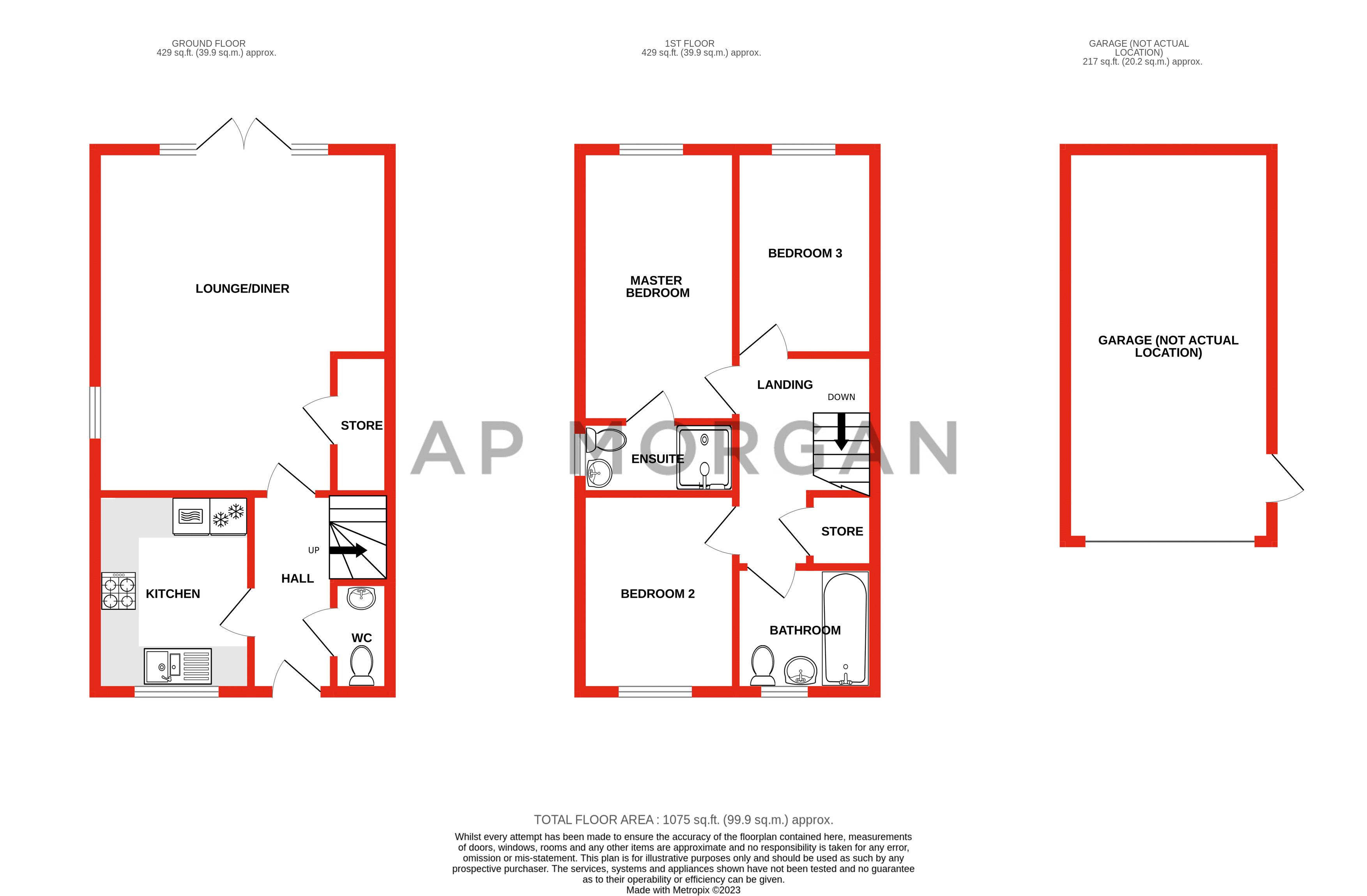 3 bed house for sale in Hawthorn Way, Birmingham - Property floorplan