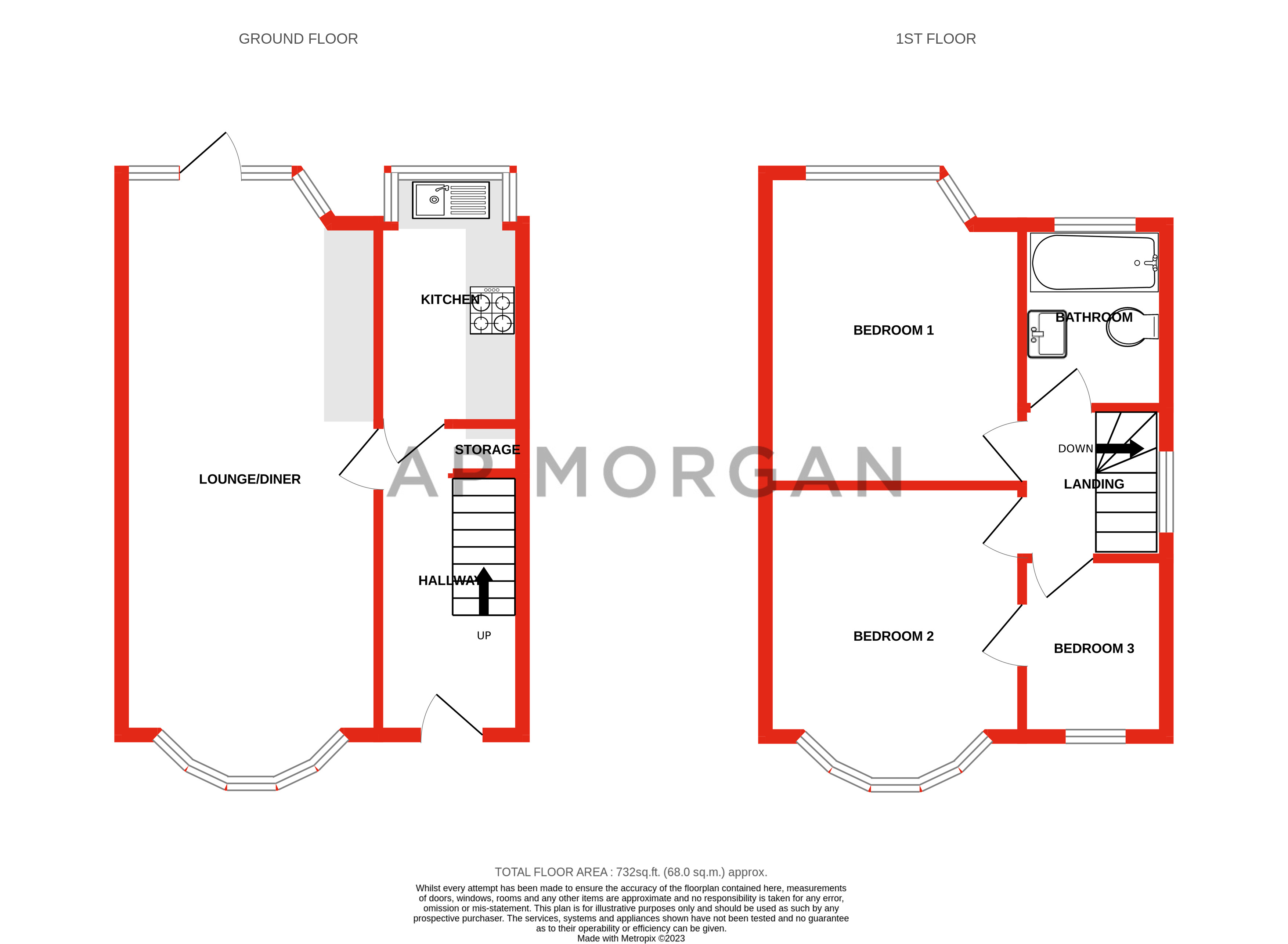 3 bed house for sale in Ryde Park Road, Rednal - Property floorplan
