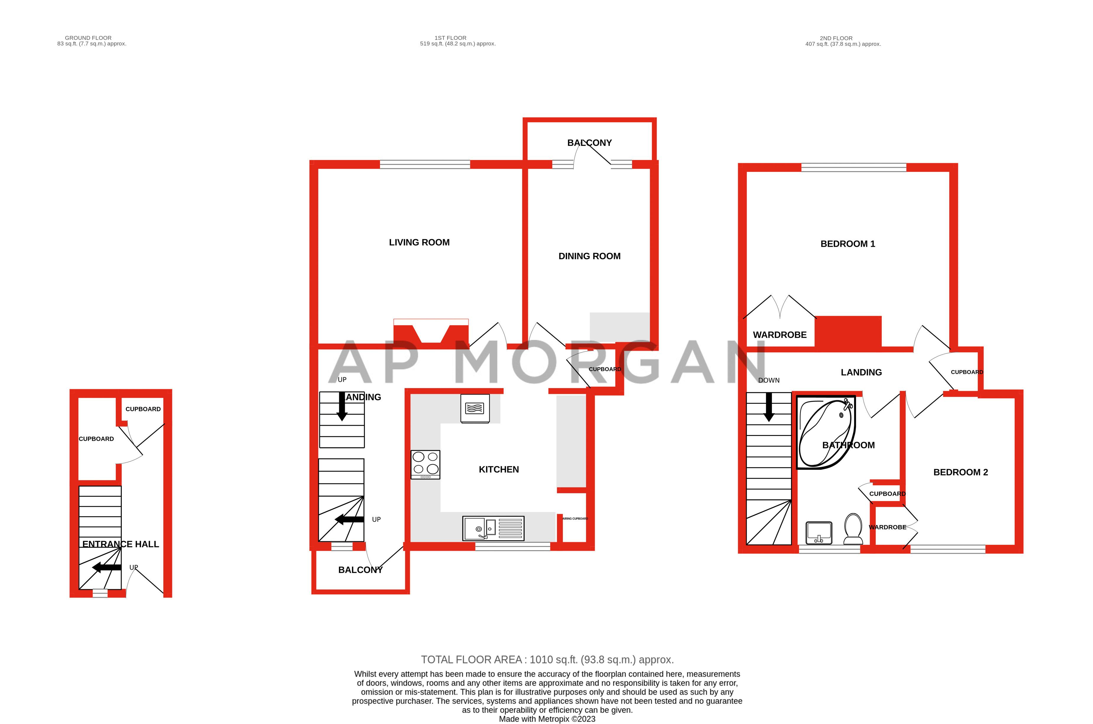 2 bed maisonette for sale in Ryde Park Road, Rednal - Property floorplan