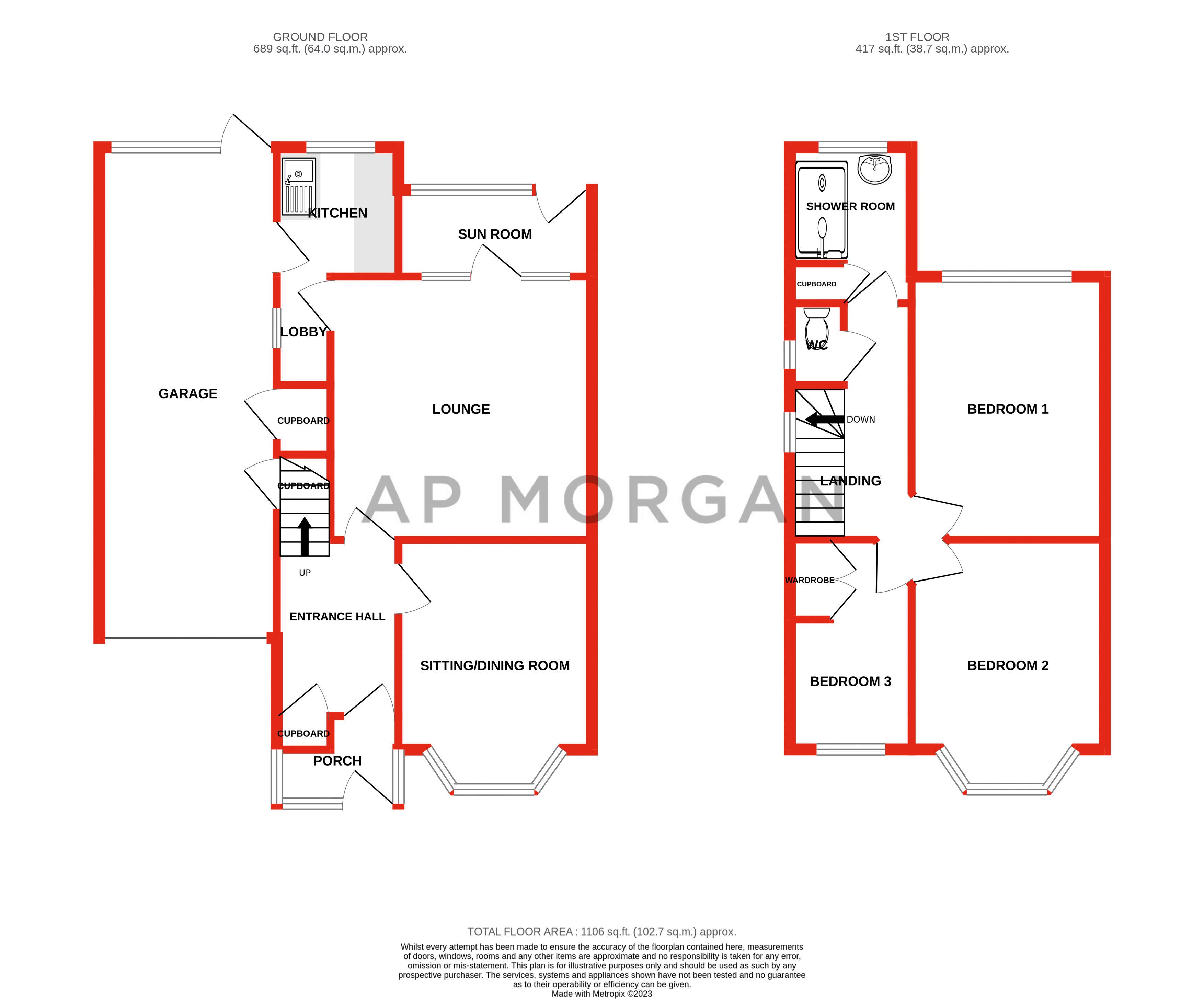 3 bed house for sale in Wychall Road, Birmingham - Property floorplan
