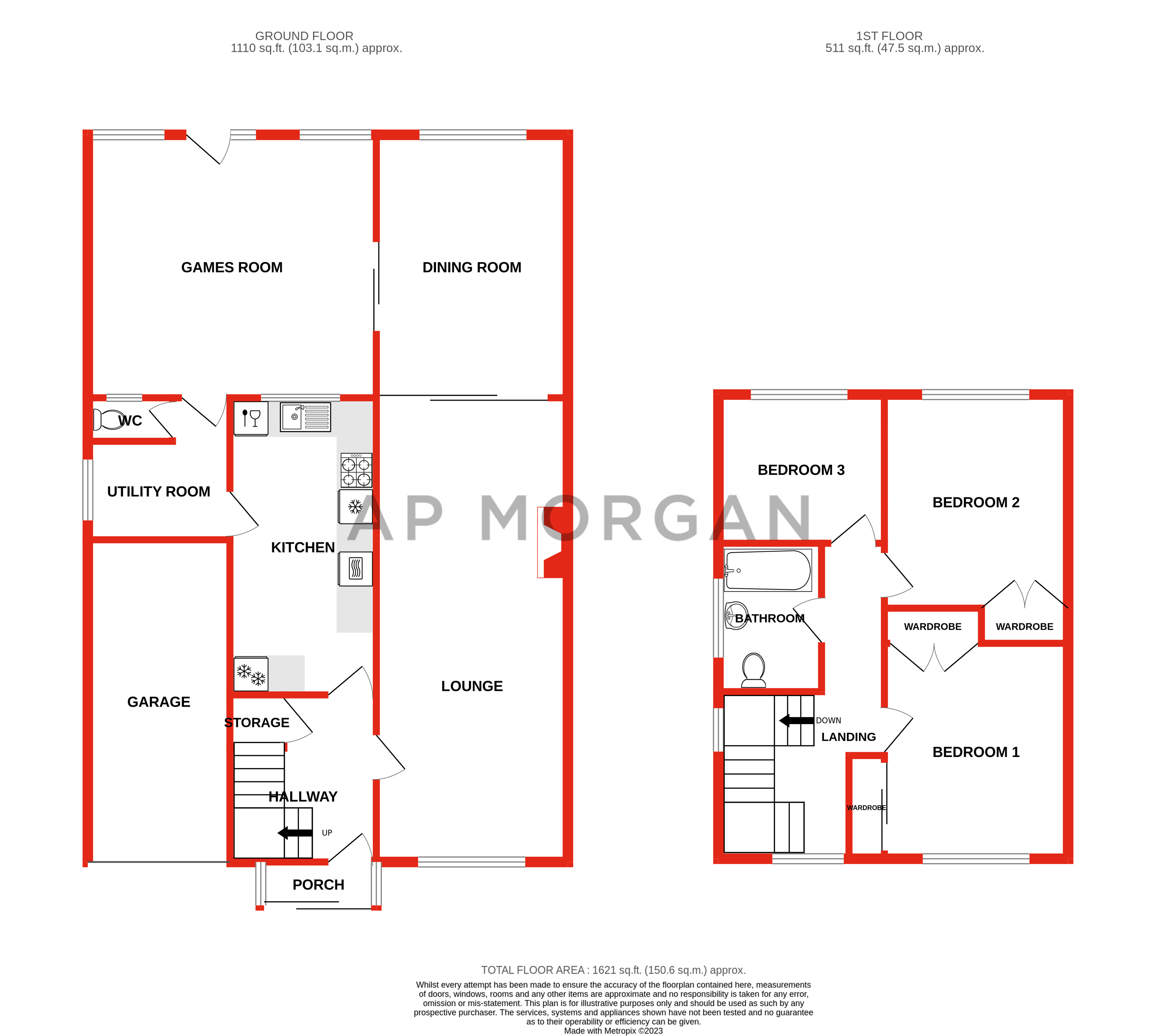 3 bed house for sale in Coney Green Drive, Birmingham - Property floorplan