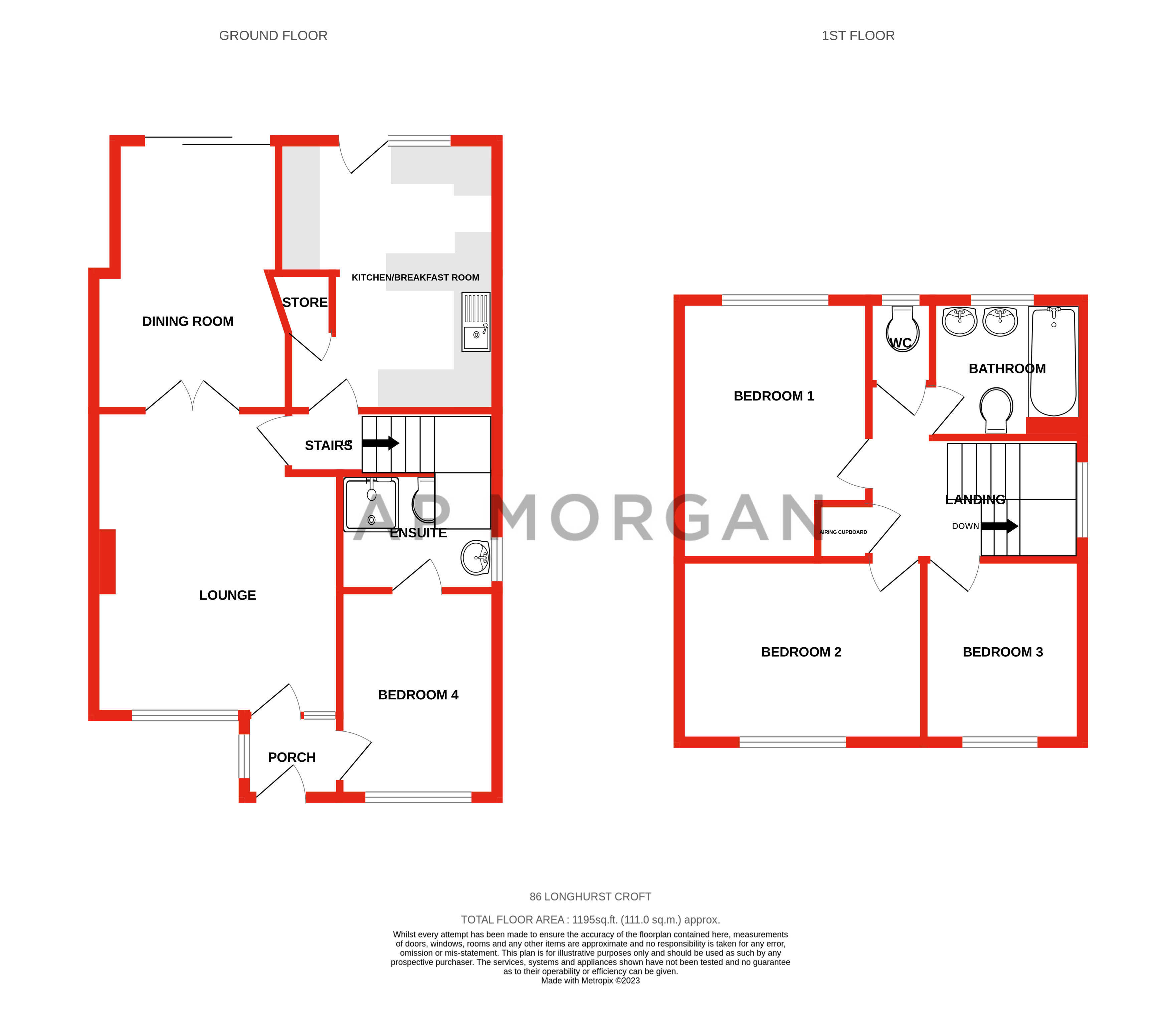 4 bed house for sale in Longhurst Croft, Birmingham - Property floorplan