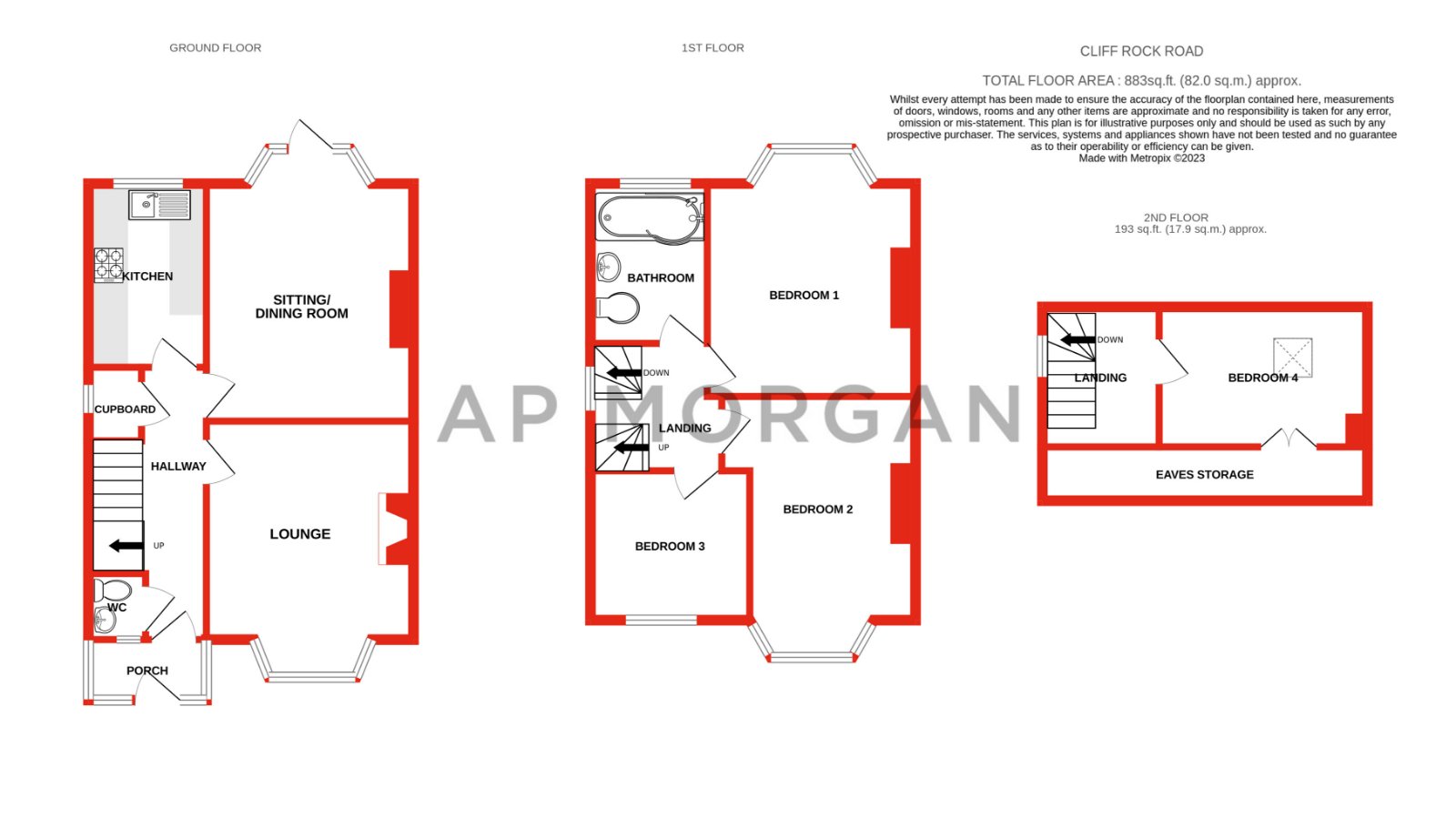 4 bed house for sale in Cliff Rock Road, Rednal - Property floorplan