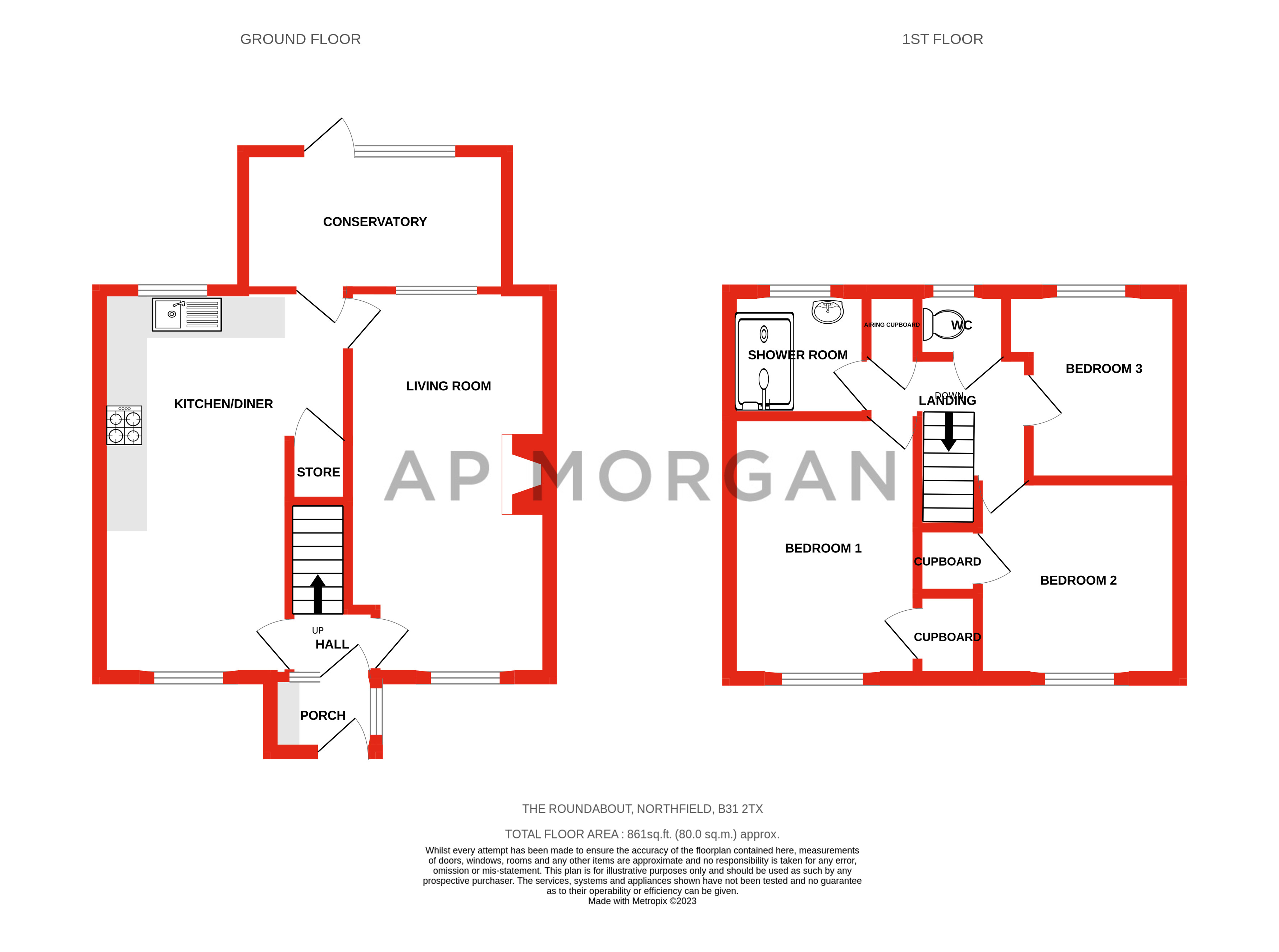 3 bed house for sale in The Roundabout, Birmingham - Property floorplan