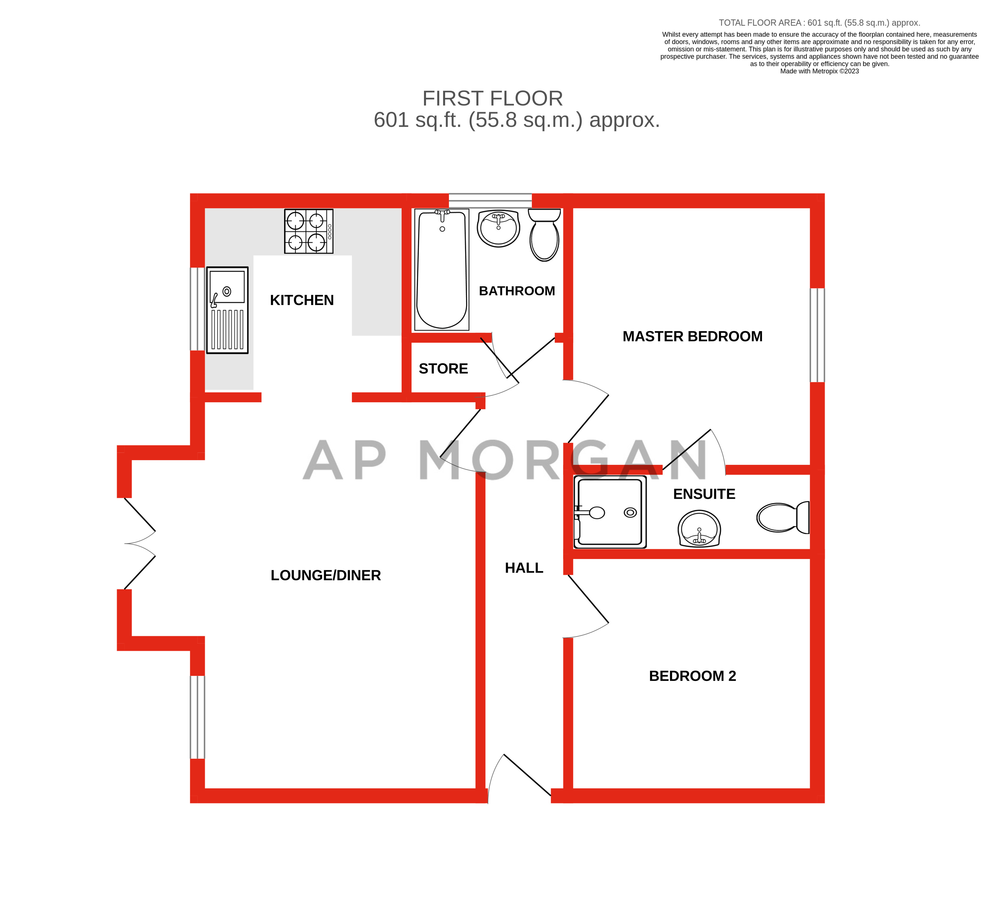 2 bed apartment for sale in Rea Road, Northfield - Property floorplan