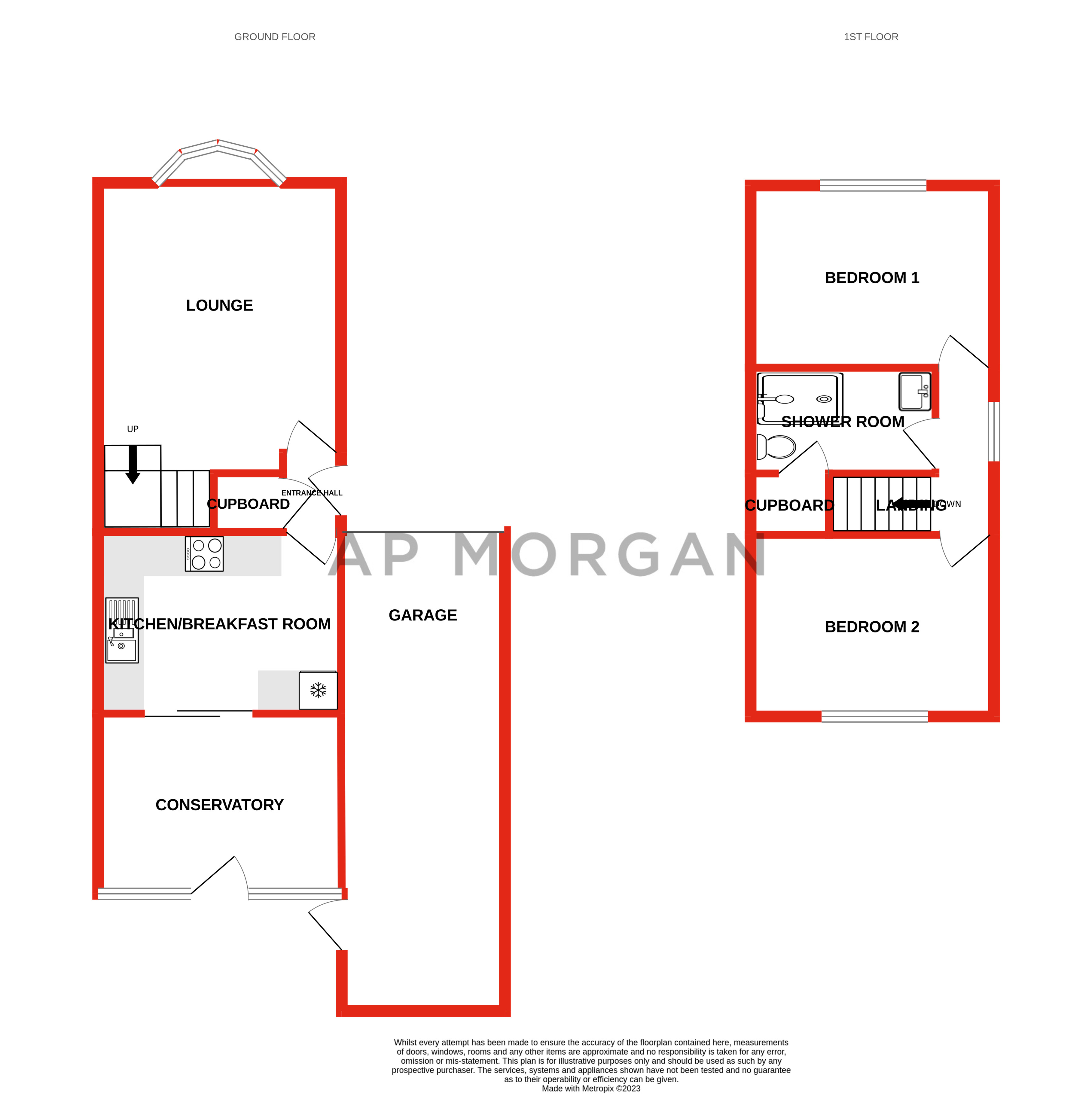 2 bed house for sale in Rednal Mill Drive, Rednal - Property floorplan