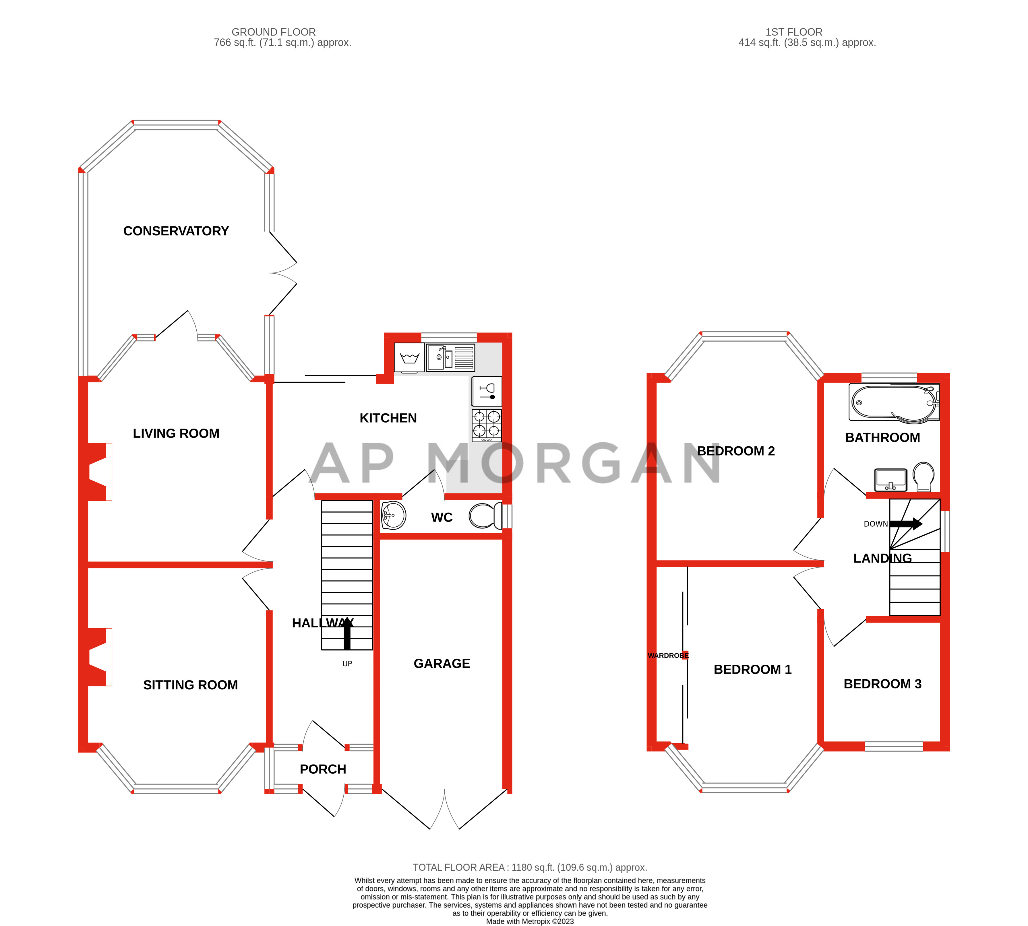 3 bed house for sale in Bodenham Road, Birmingham - Property floorplan