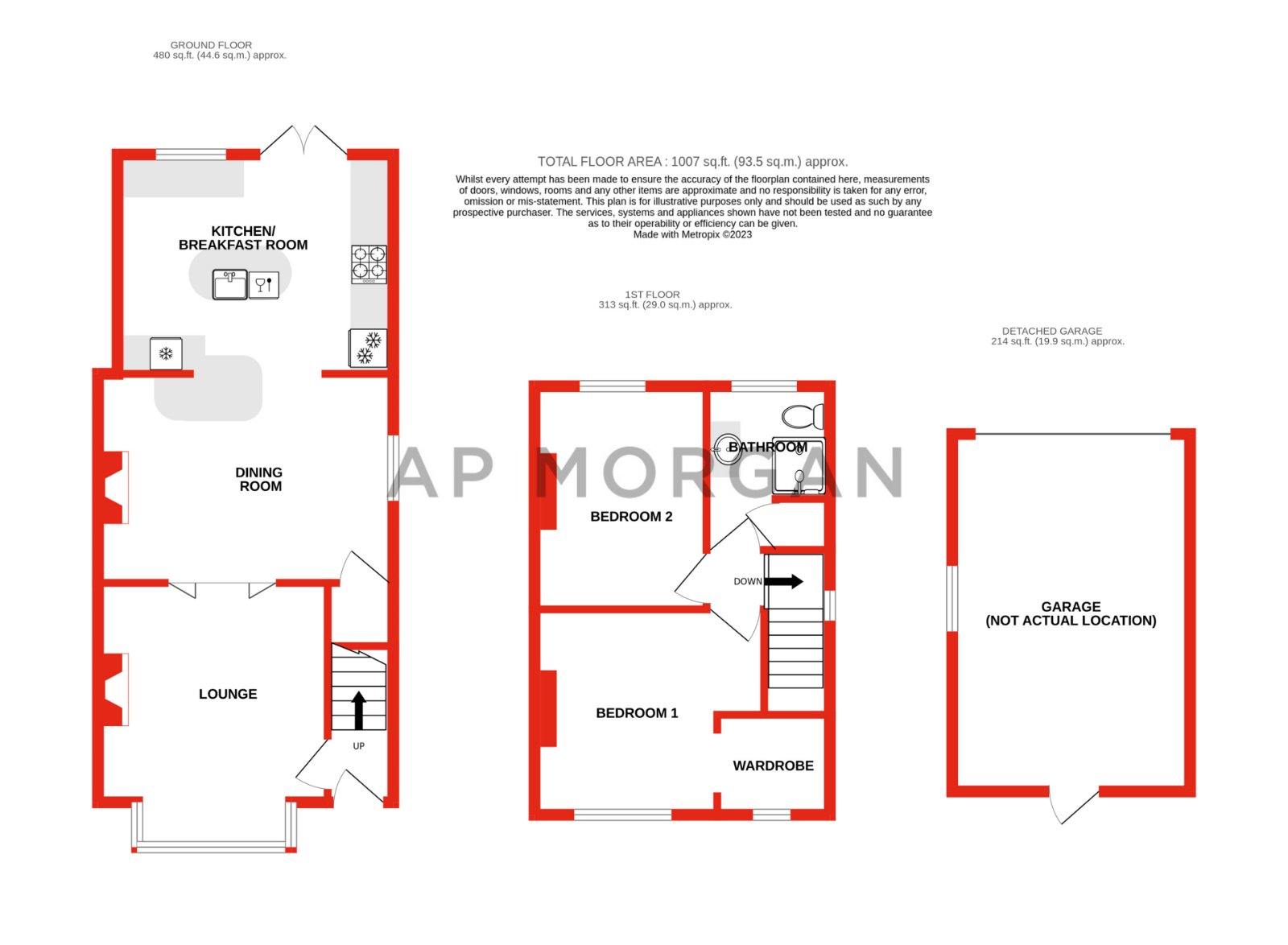 2 bed house for sale in Redditch Road, Kings Norton - Property floorplan