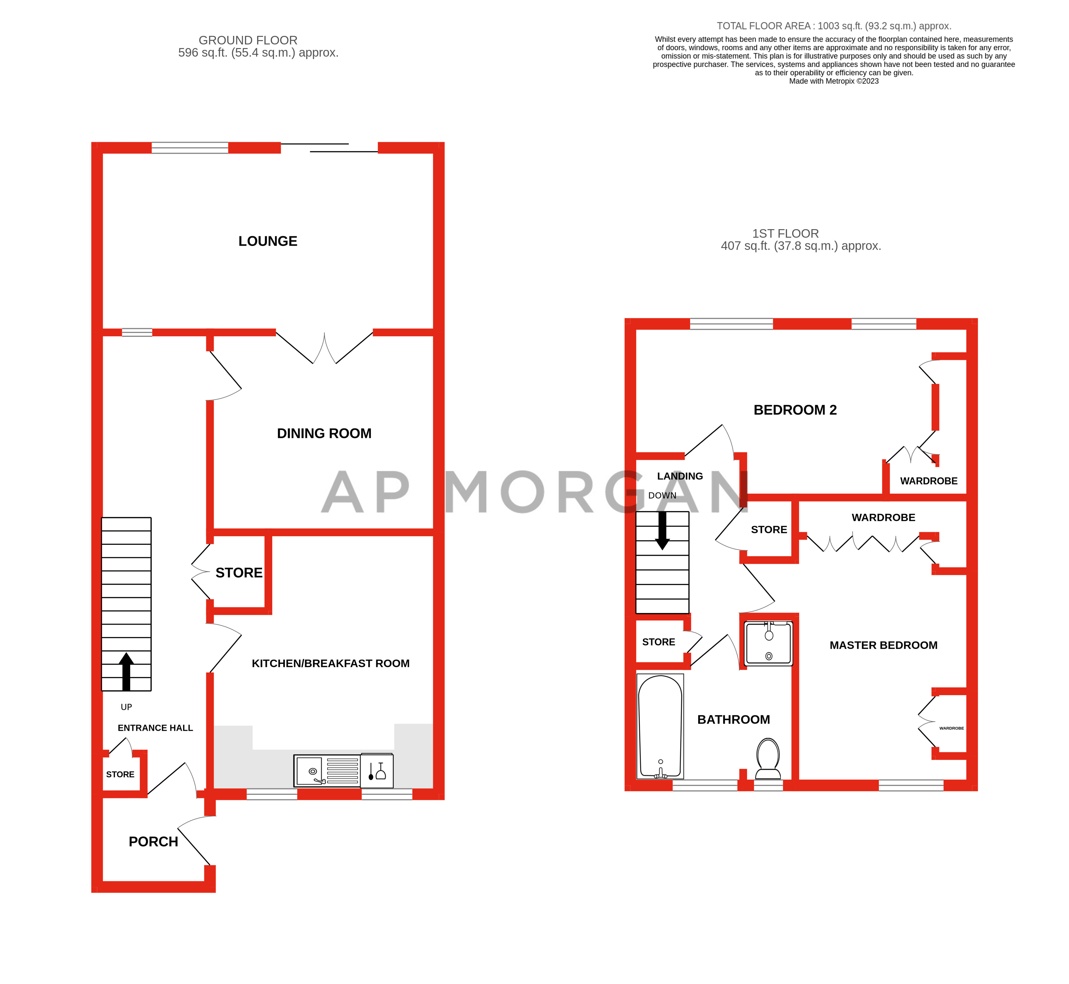 2 bed house for sale in Rousay Close, Rubery - Property floorplan