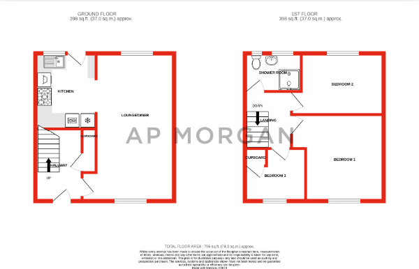 3 bed house for sale in Stafford Way, Birmingham - Property floorplan