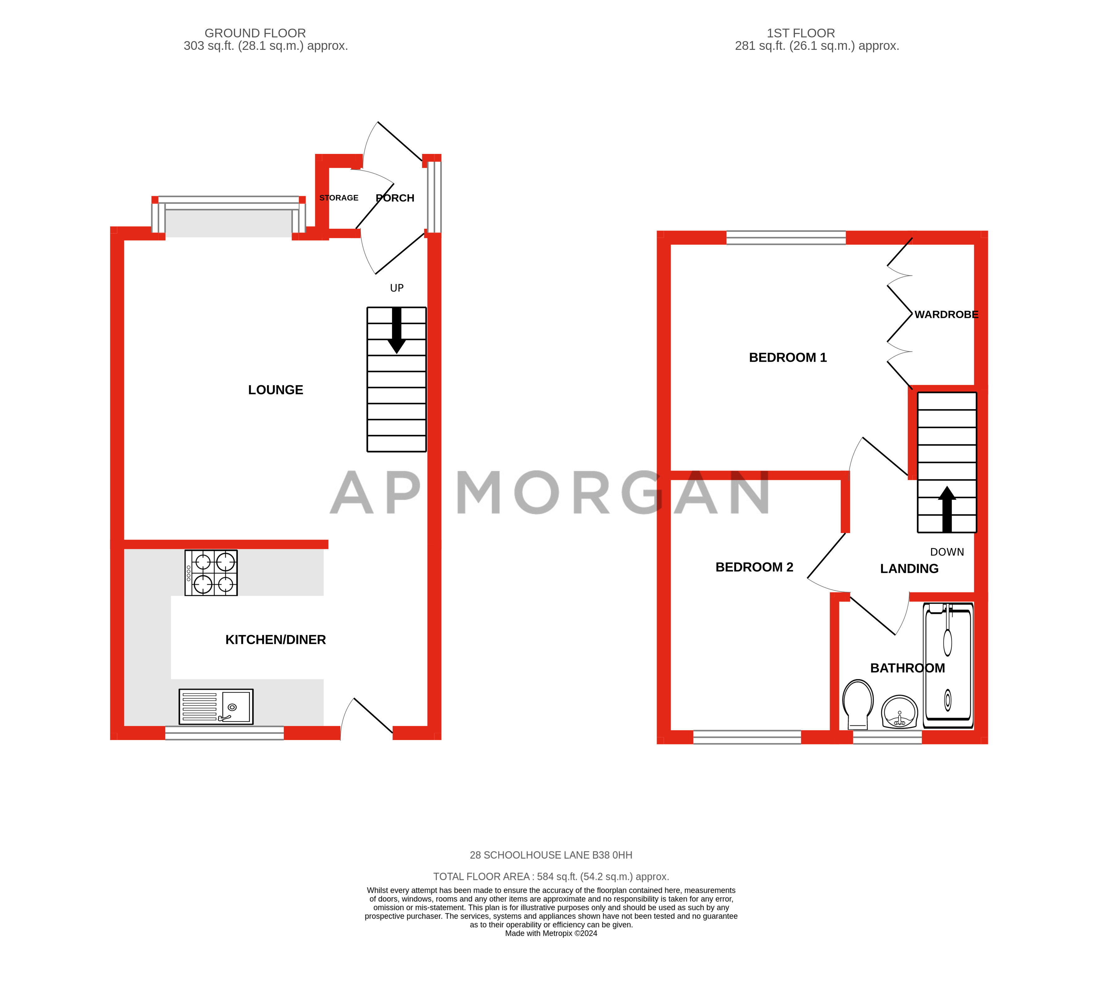 2 bed house for sale in Schoolhouse Close, Birmingham - Property floorplan