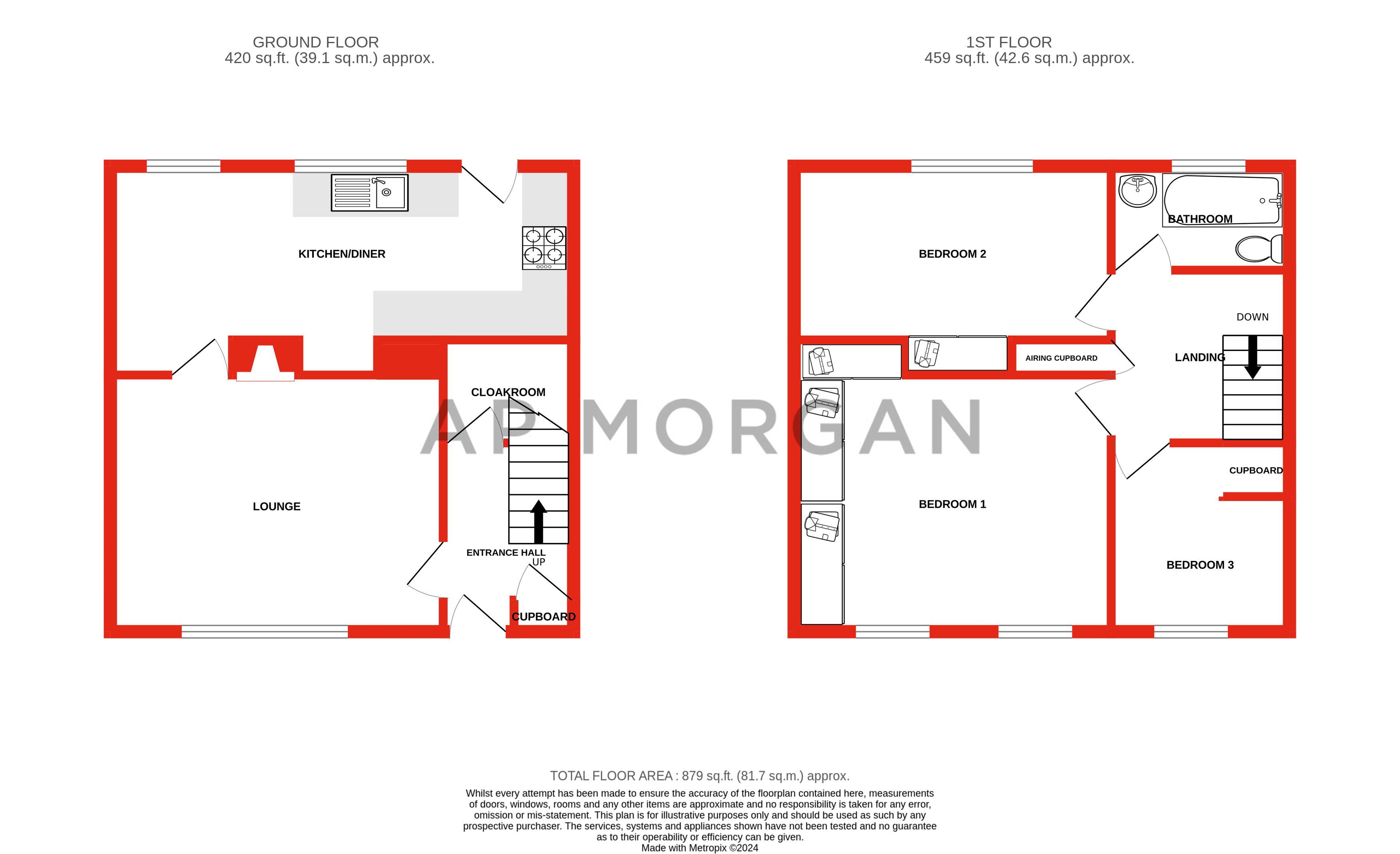 3 bed house for sale in Edgewood Road, Rednal - Property floorplan