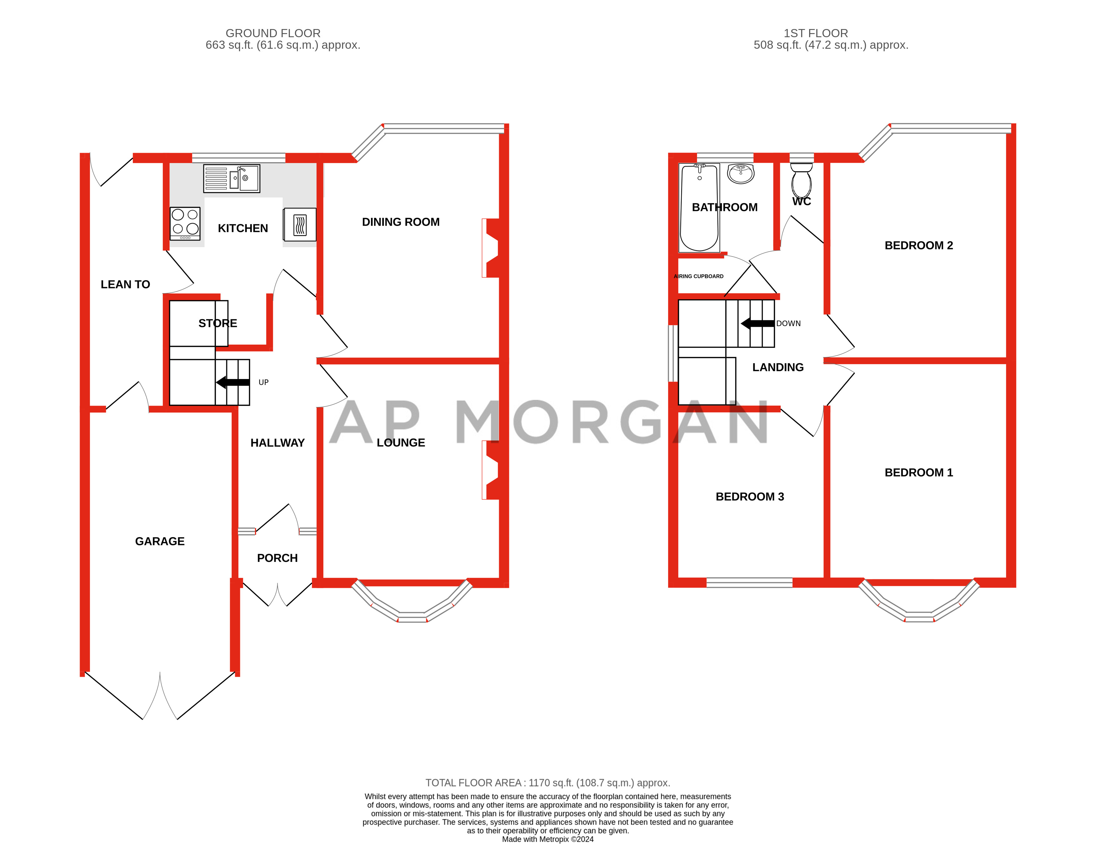 3 bed house for sale in Redditch Road, Kings Norton - Property floorplan