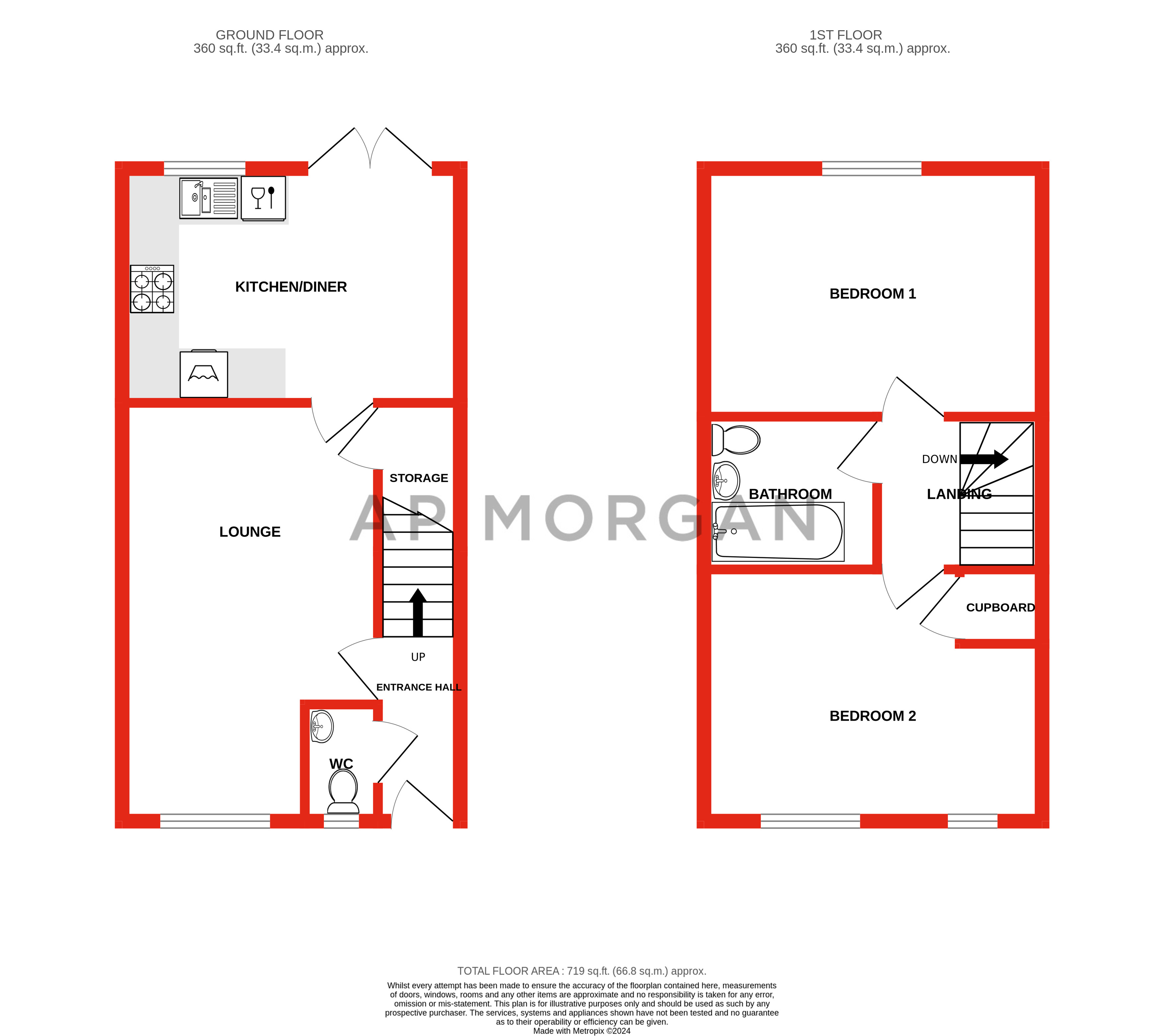 2 bed house for sale in Princess Street, Birmingham - Property floorplan