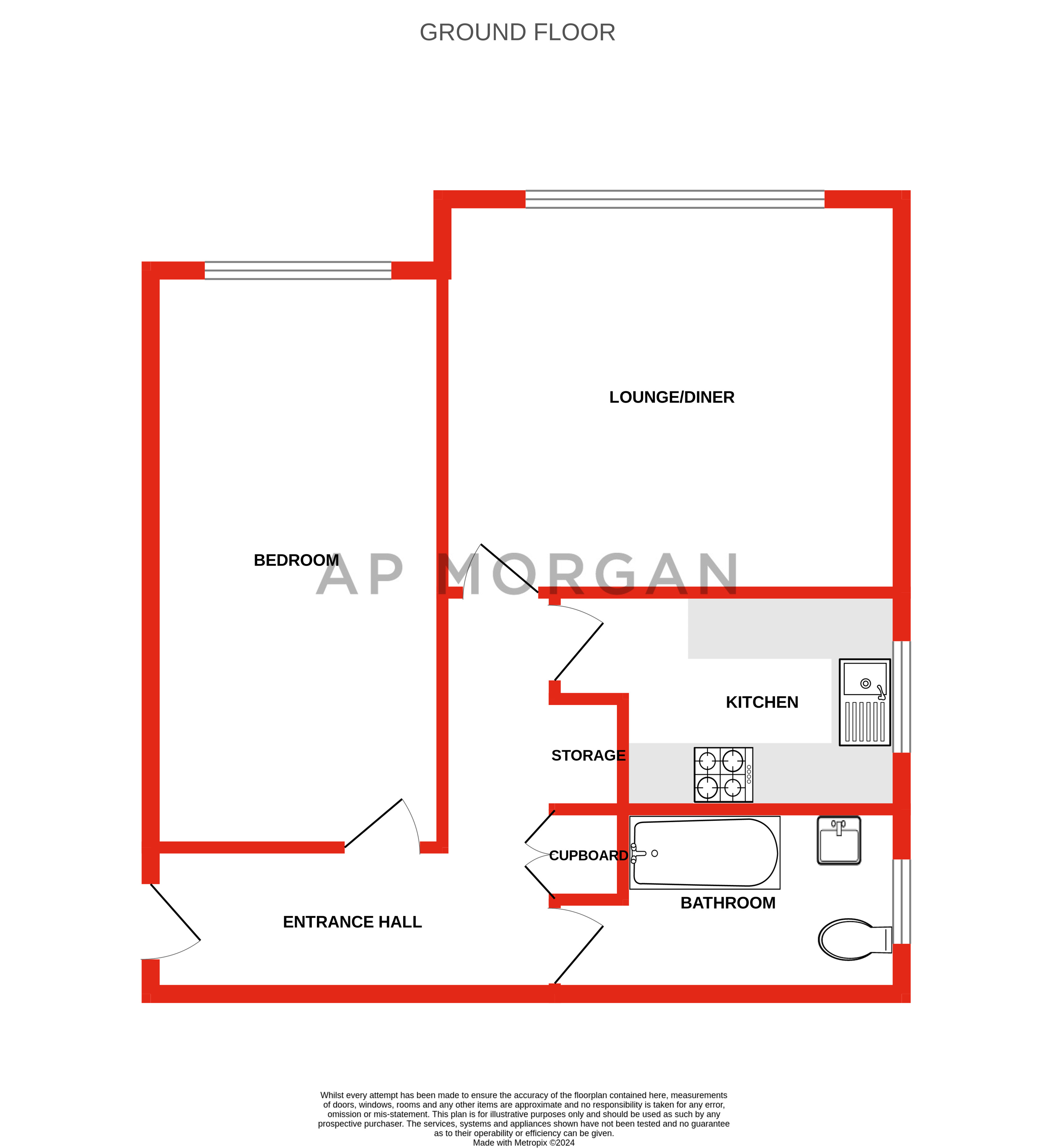 1 bed apartment for sale in Wingate Close, Birmingham - Property floorplan
