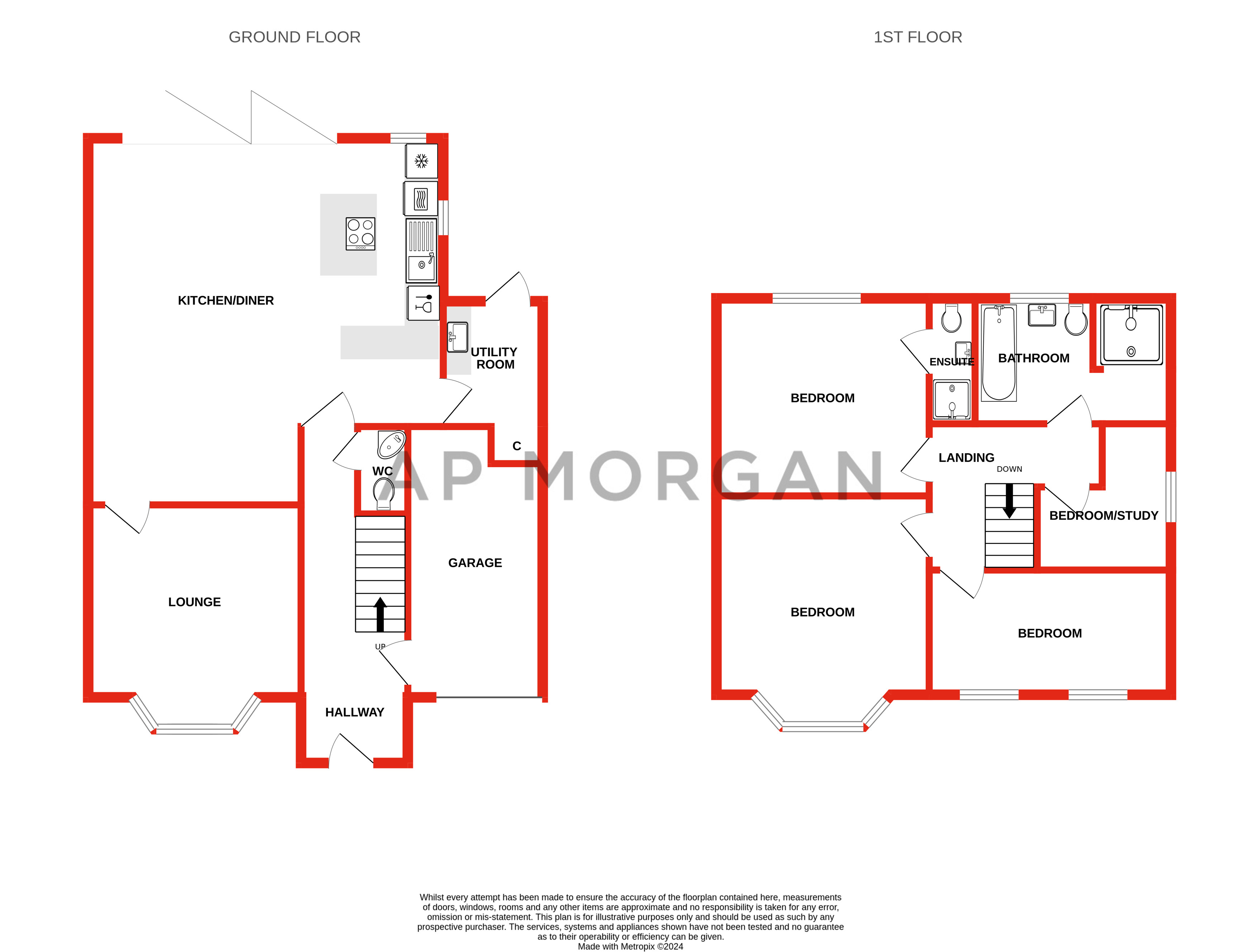 4 bed house for sale in Windmill Avenue, Rubery - Property floorplan