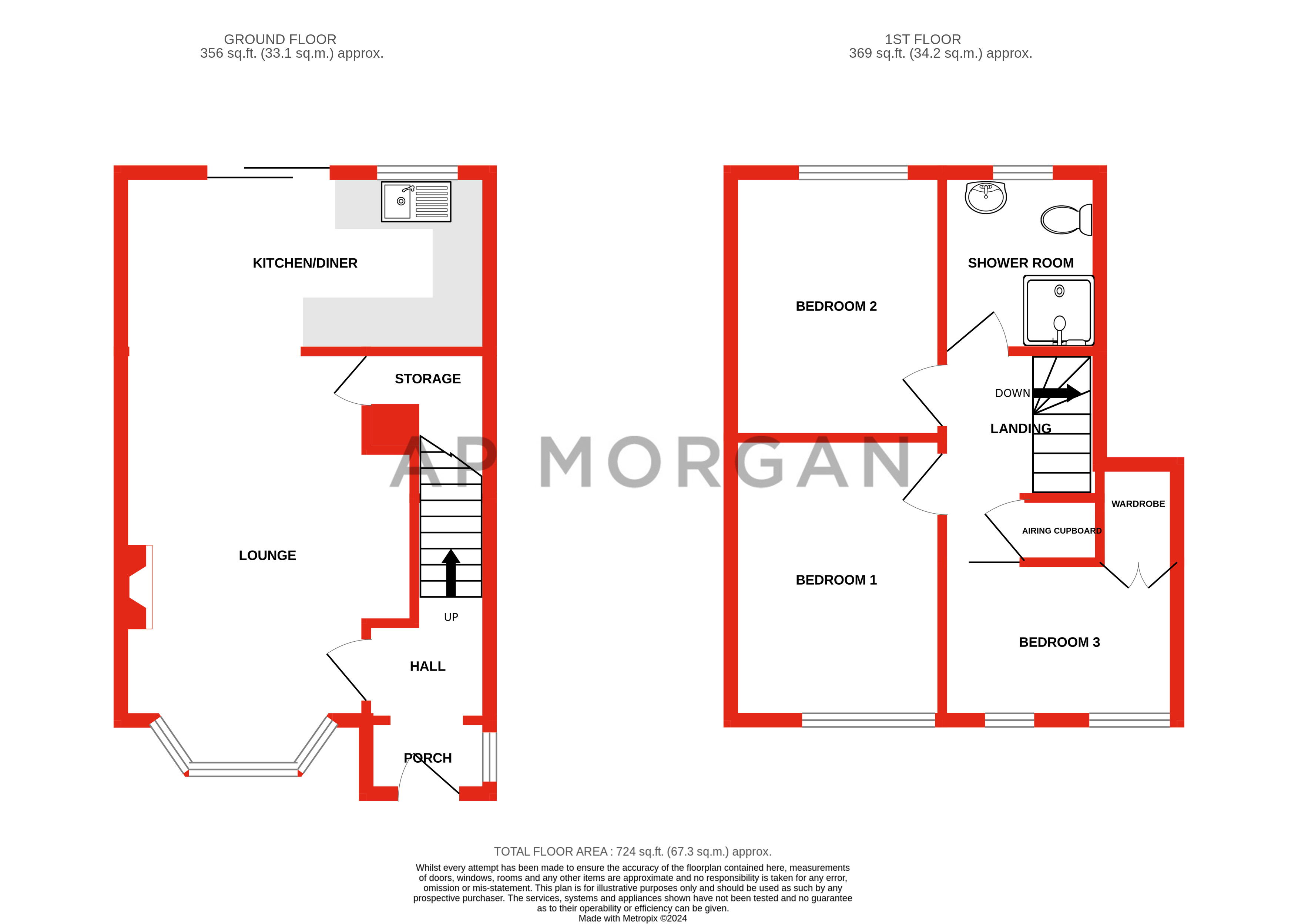 3 bed house for sale in Wolverton Road, Rednal - Property floorplan