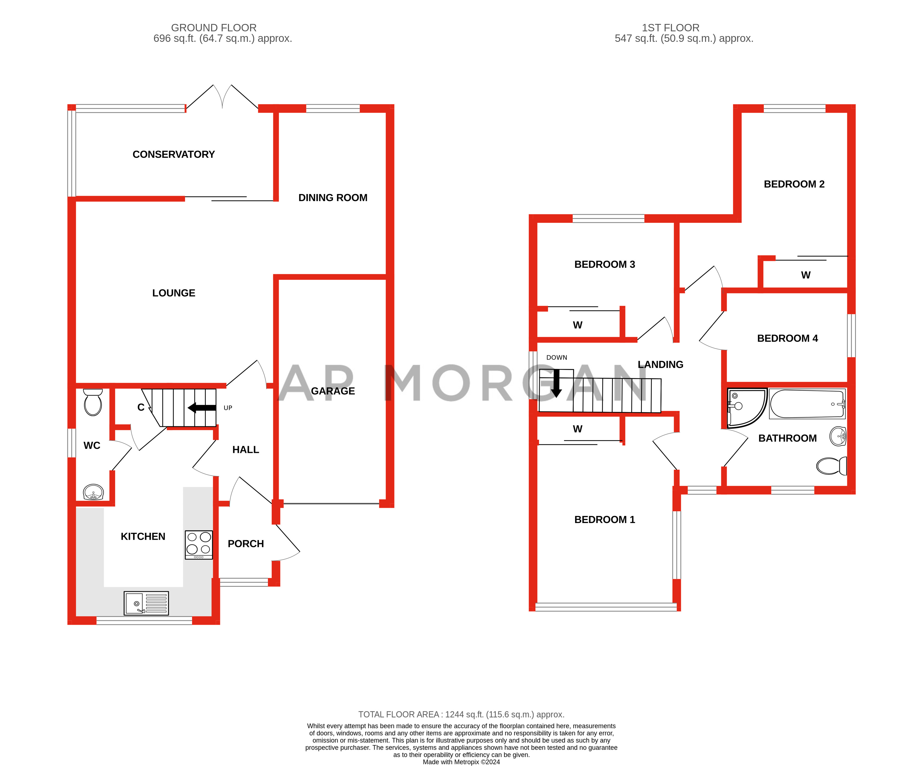 4 bed house for sale in Bunbury Road, Birmingham - Property floorplan