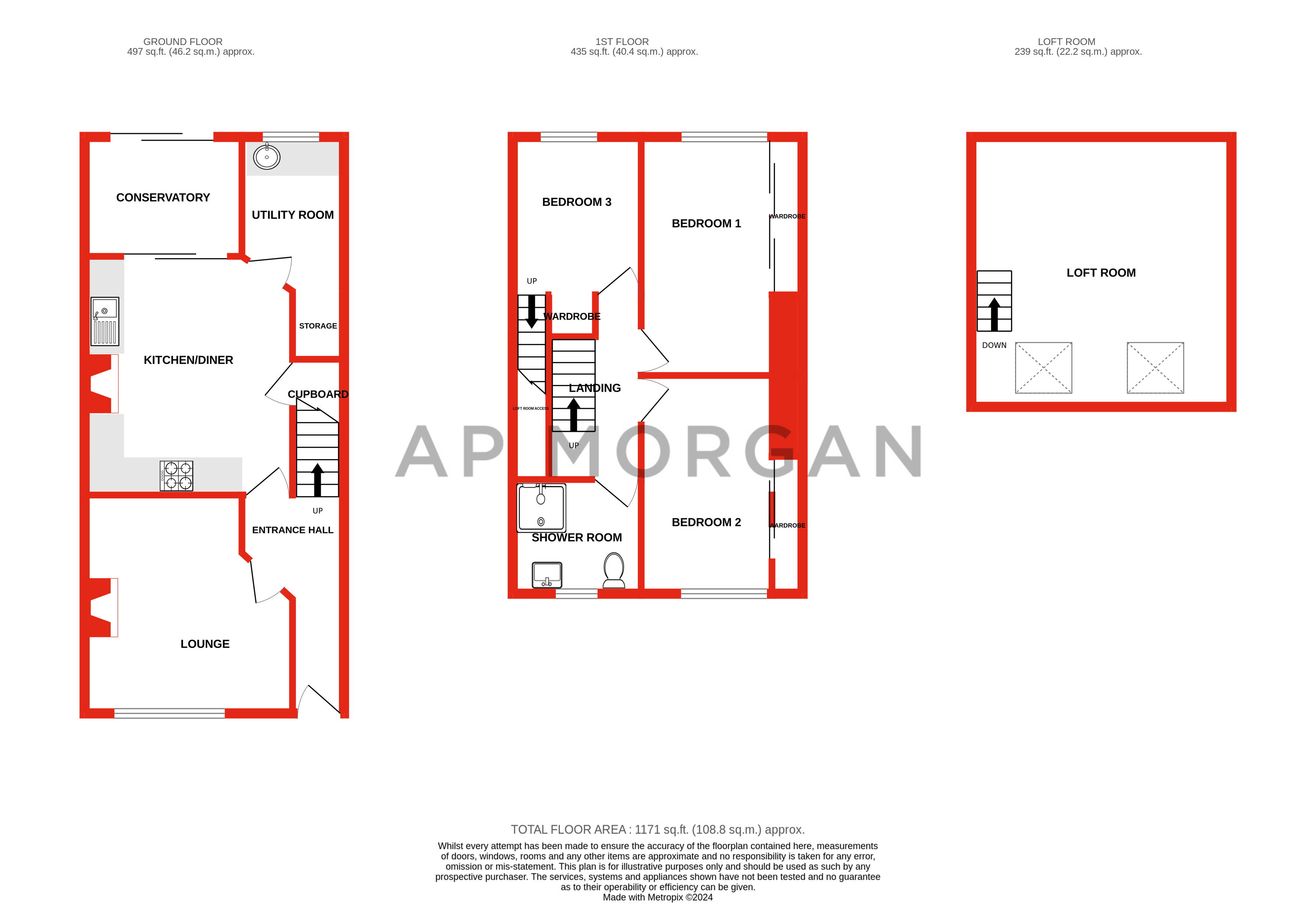 3 bed house for sale in Yardley Wood Road, Birmingham - Property floorplan