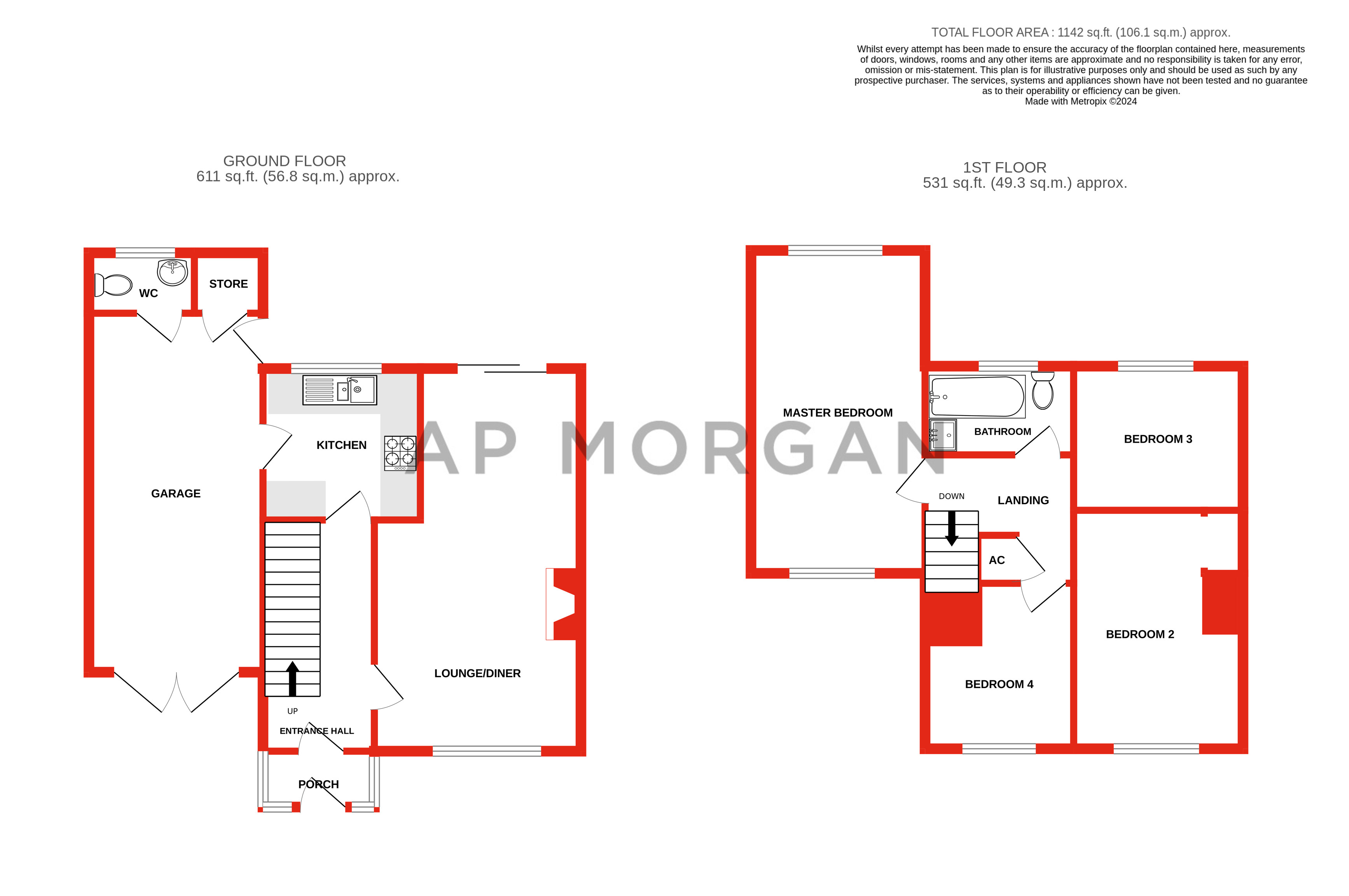 4 bed house for sale in Black Haynes Road, Birmingham - Property floorplan