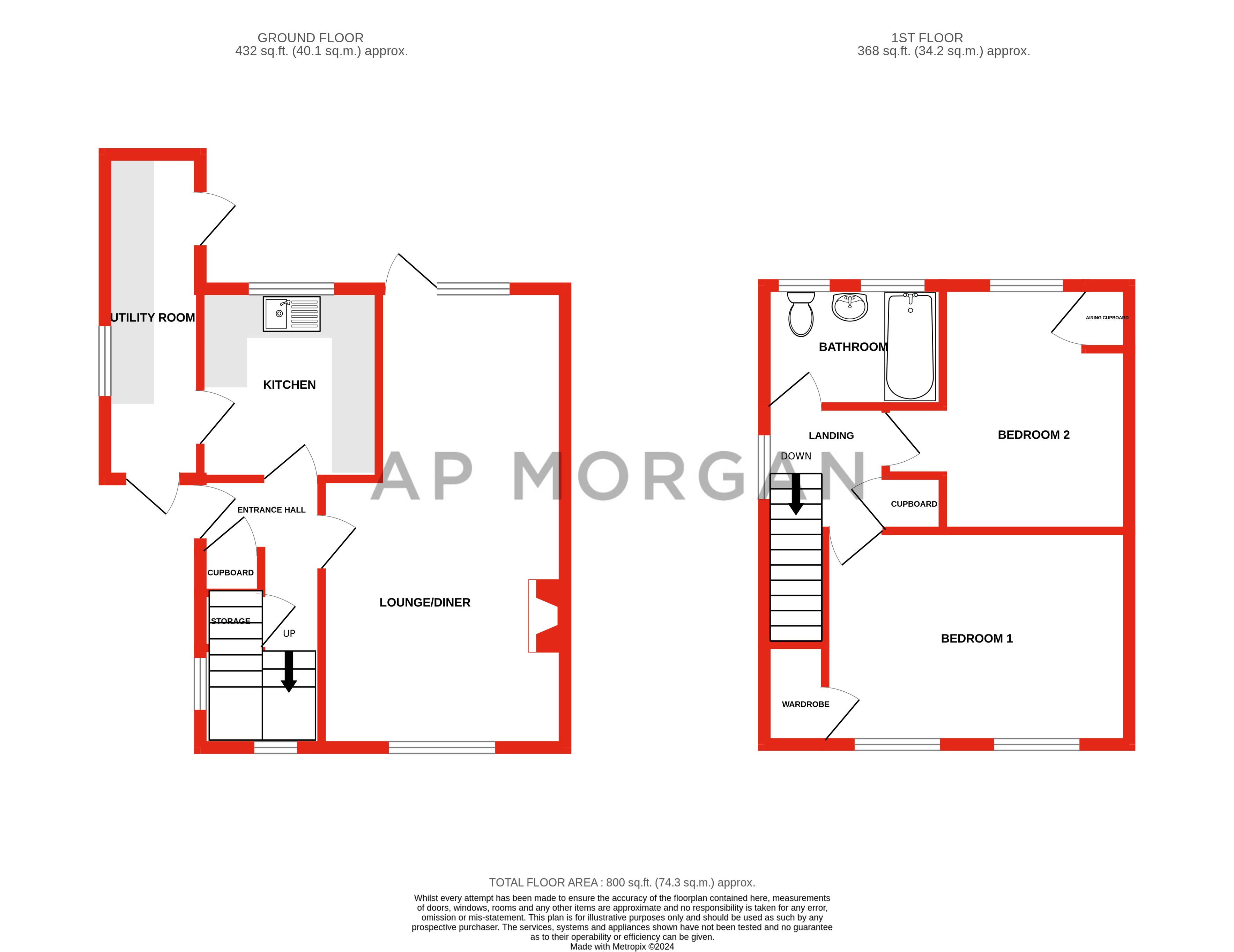 2 bed house for sale in Ormscliffe Road, Rednal - Property floorplan