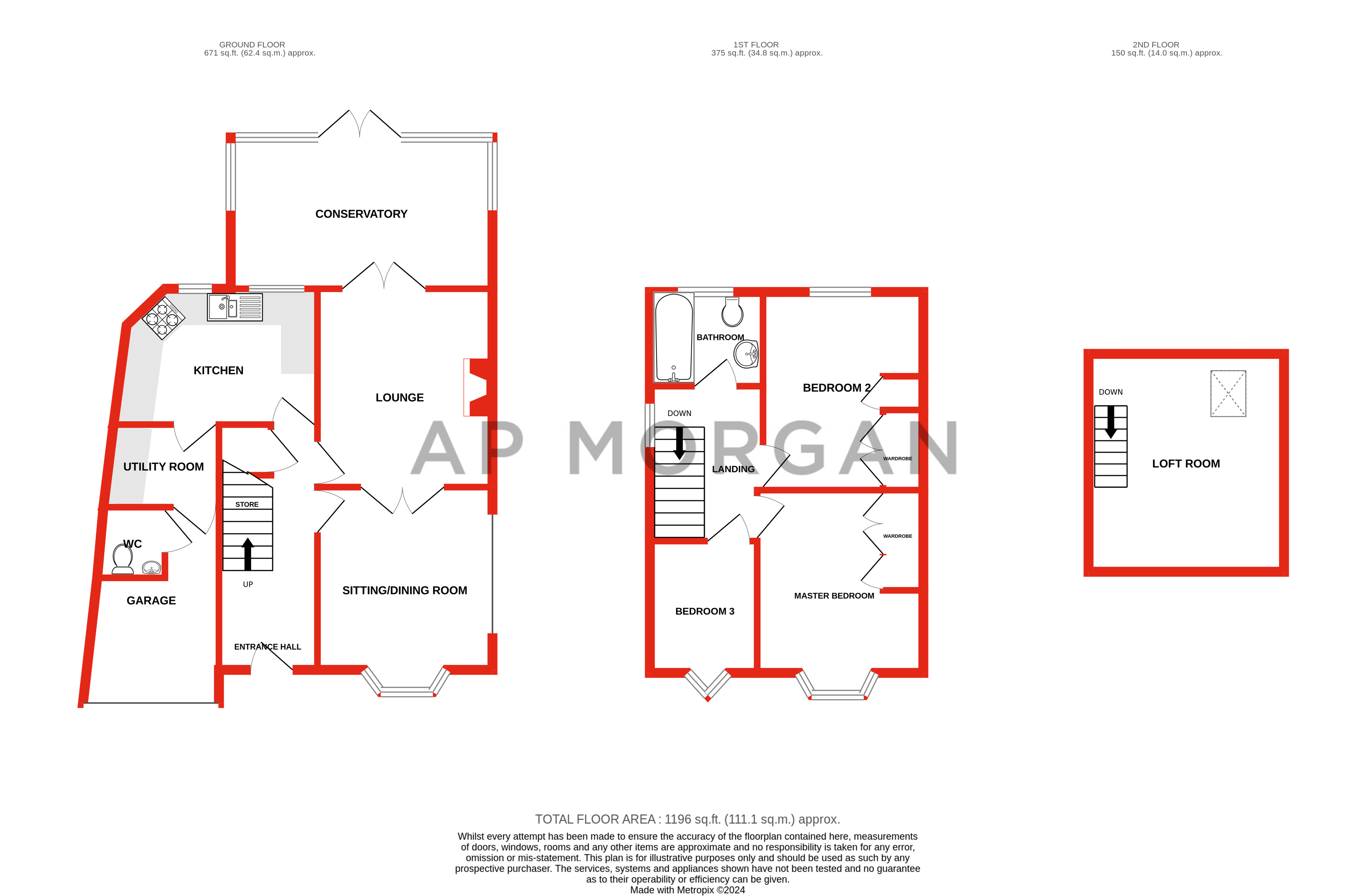 3 bed house for sale in Kemshead Avenue, Birmingham - Property floorplan