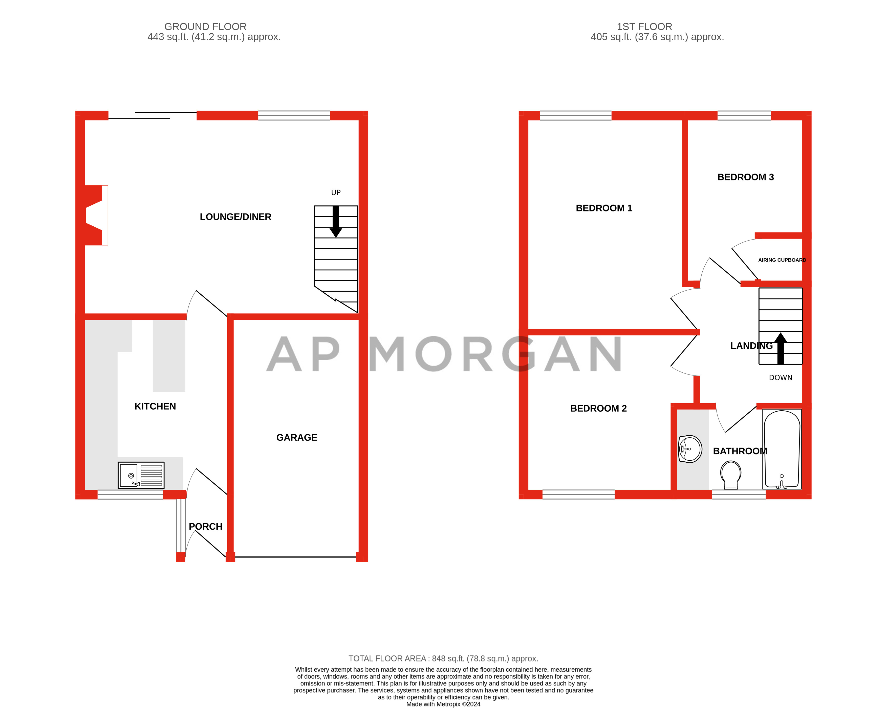 3 bed house for sale in Winchester Gardens, Birmingham - Property floorplan