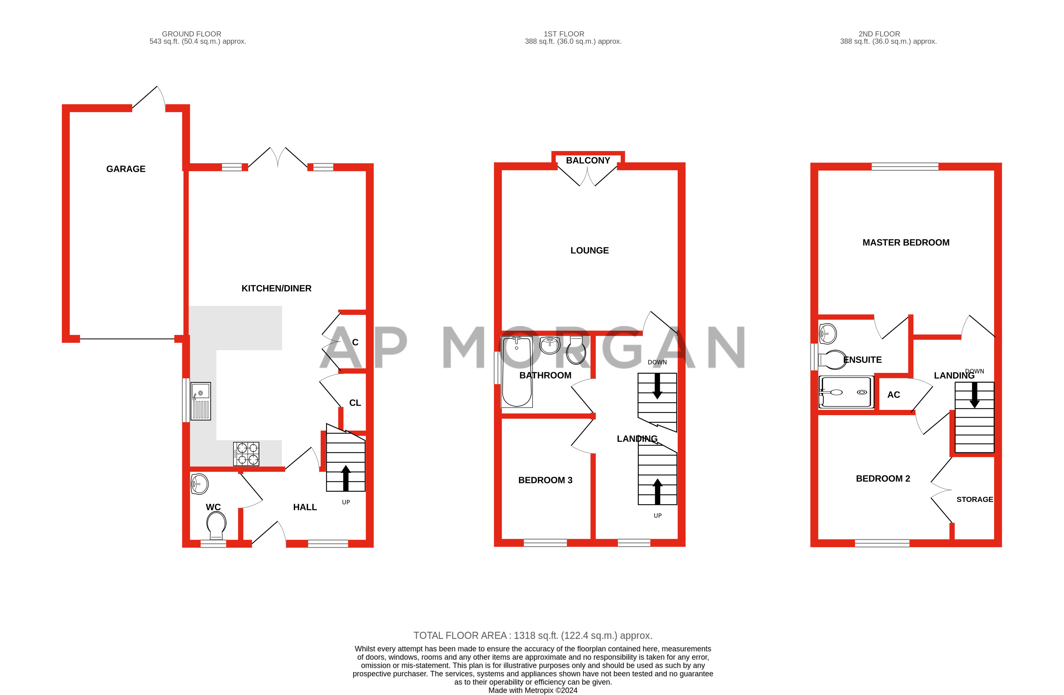 3 bed house for sale in Rea Road, Northfield - Property floorplan