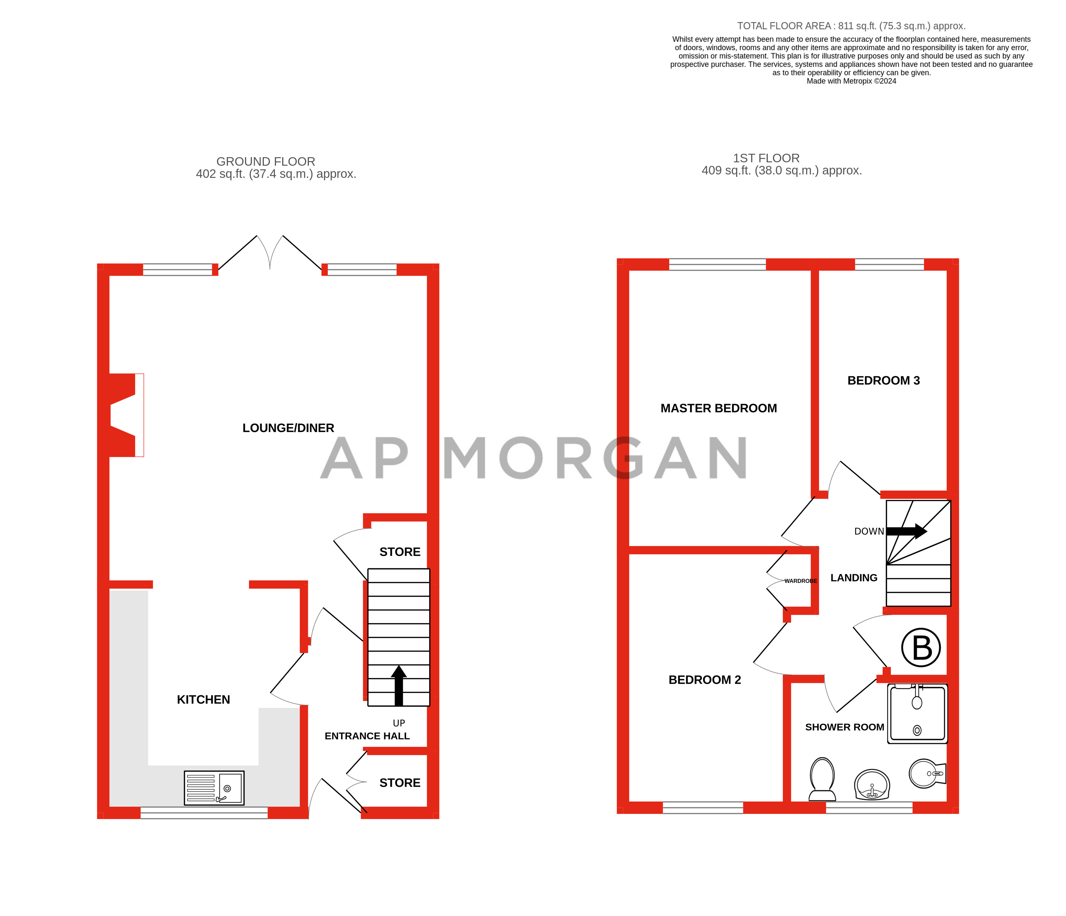 3 bed house for sale in Frankley Lane, Northfield - Property floorplan