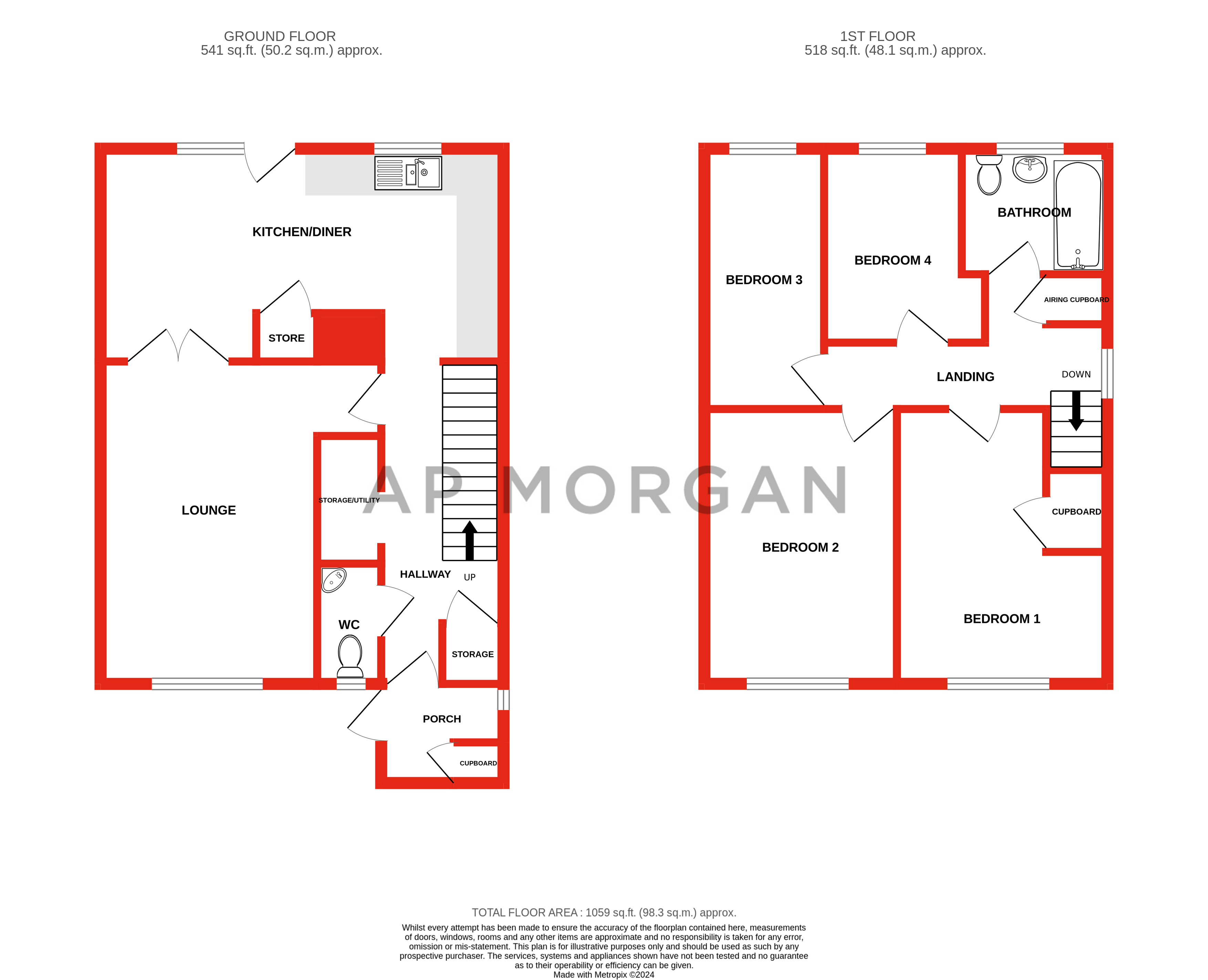 4 bed house for sale in Low Thatch, Birmingham - Property floorplan