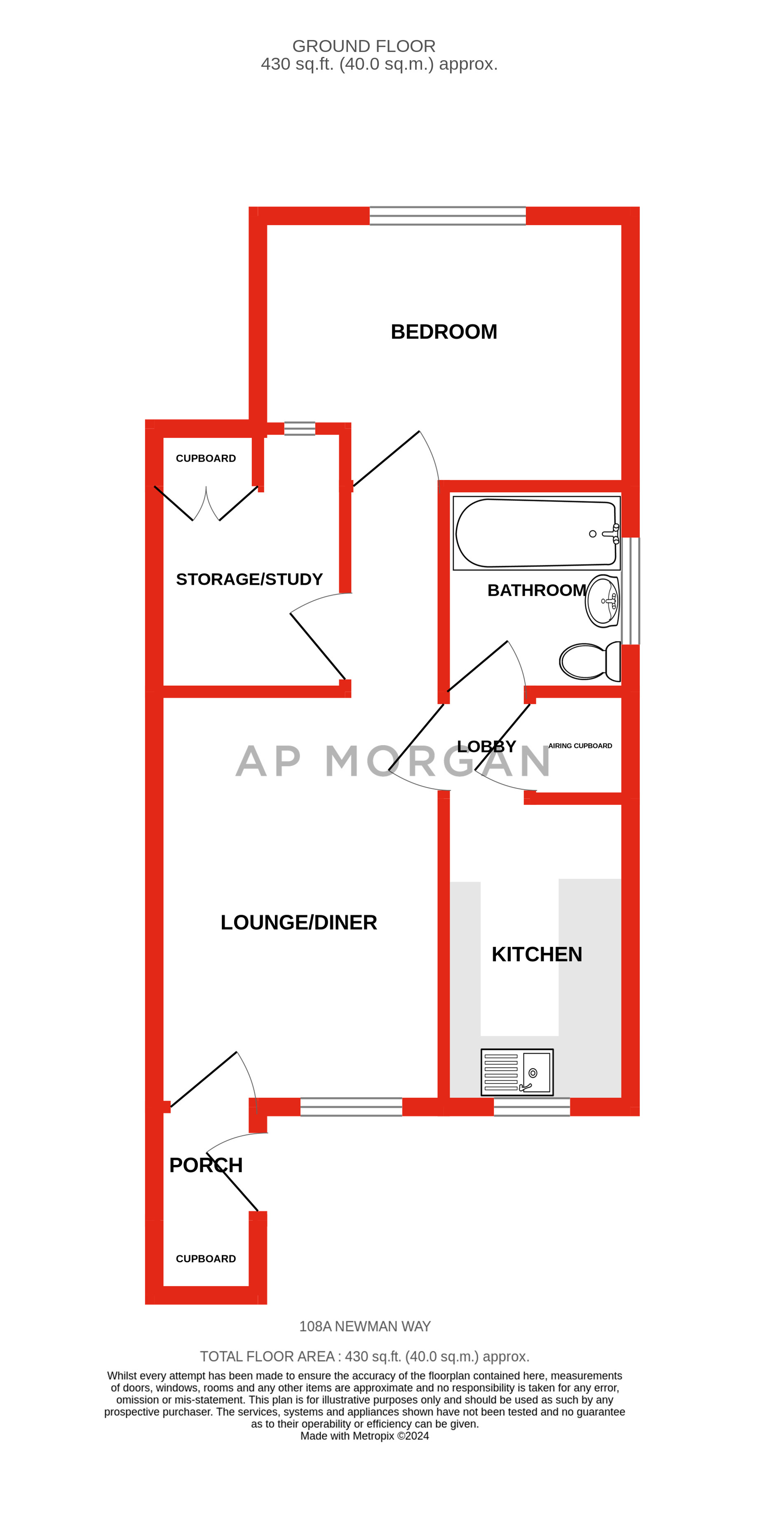 1 bed maisonette for sale in Newman Way, Rednal - Property floorplan