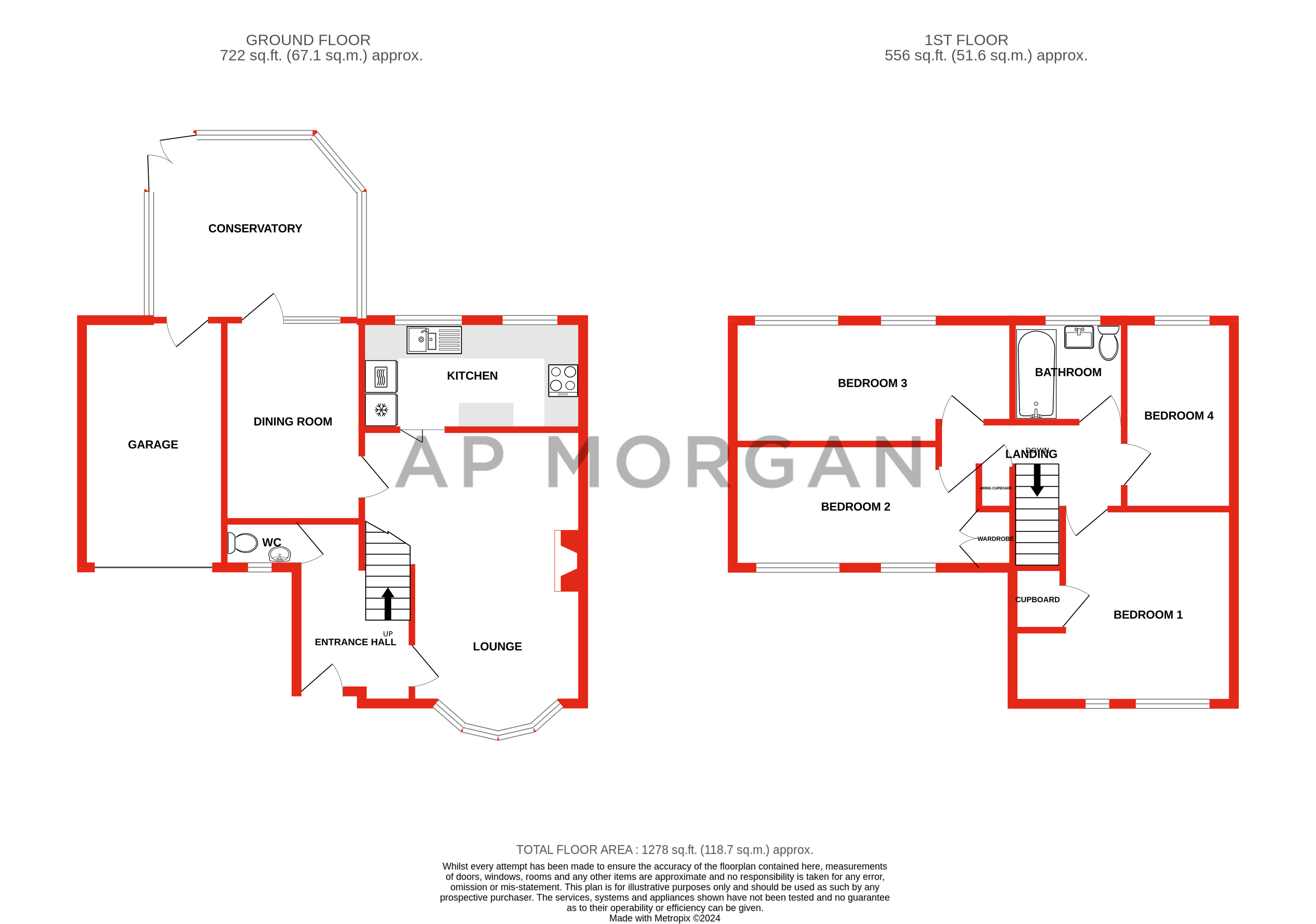 4 bed house for sale in Ockam Croft, Birmingham - Property floorplan