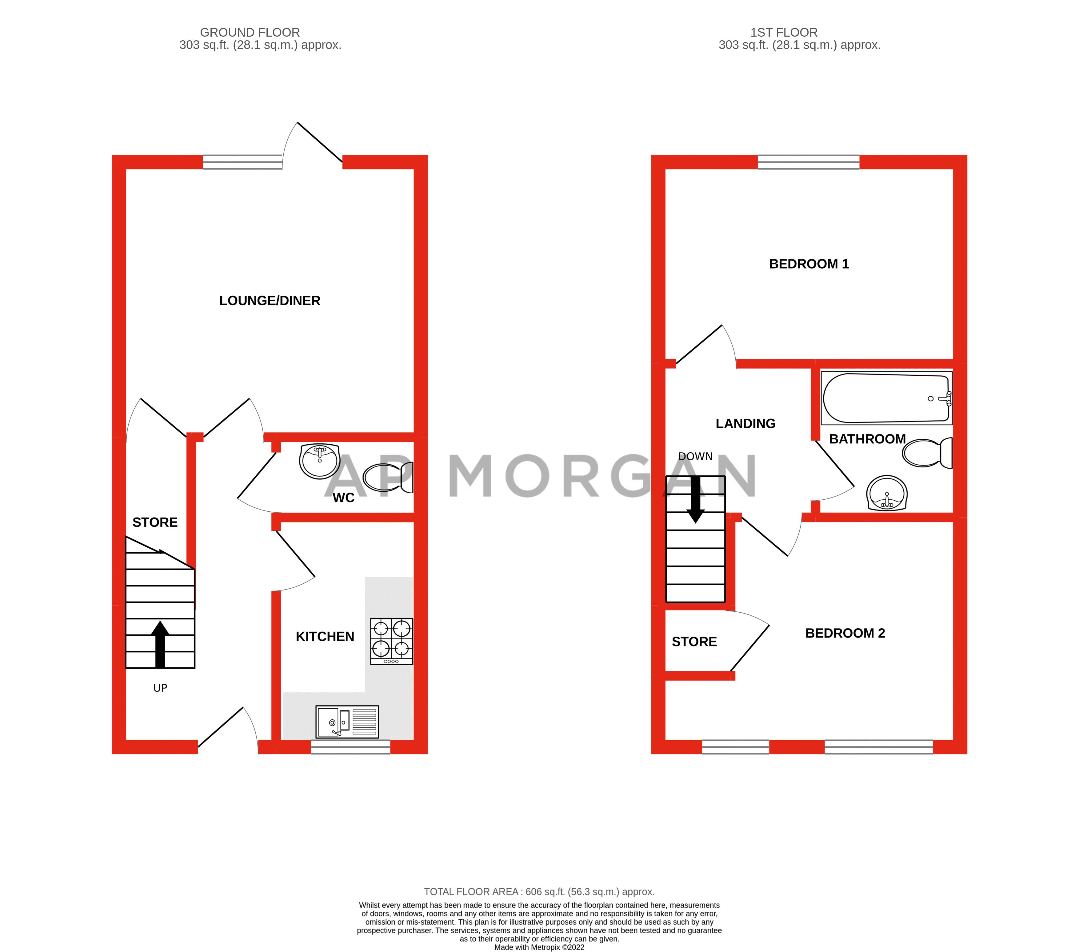 2 bed house for sale in Bloomfield Street West, Halesowen - Property floorplan