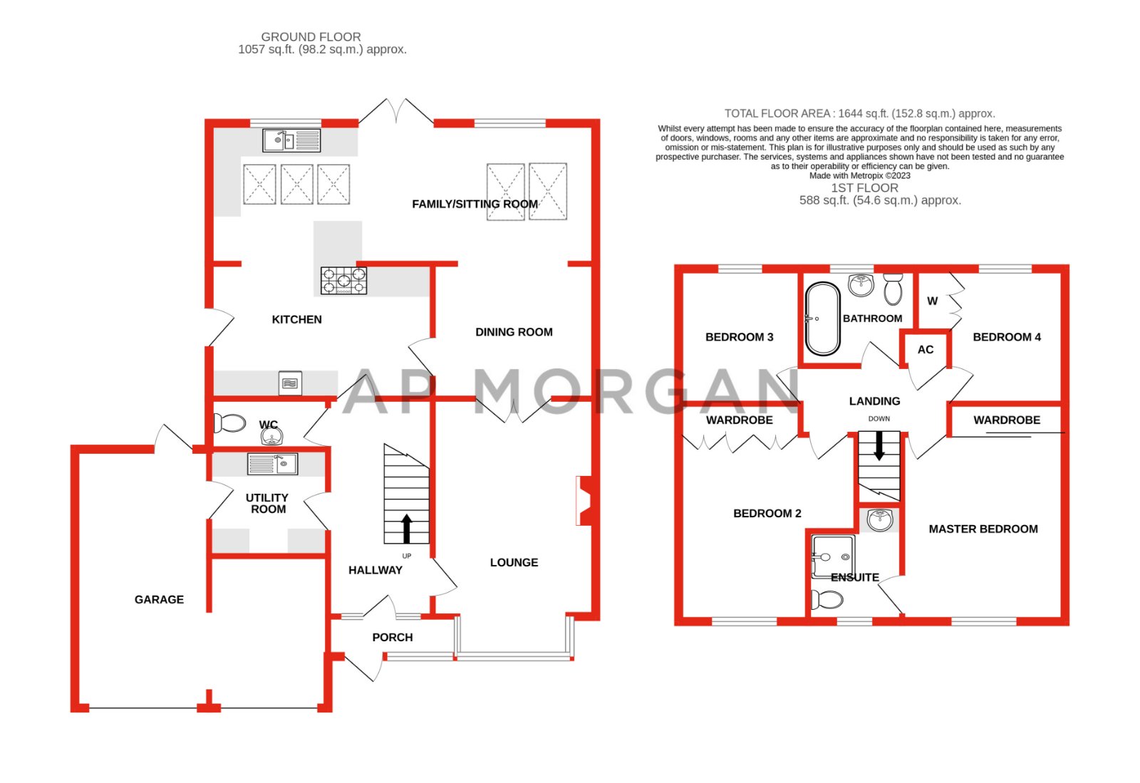 4 bed house for sale in Kirkstone Way, Withymoor - Property floorplan