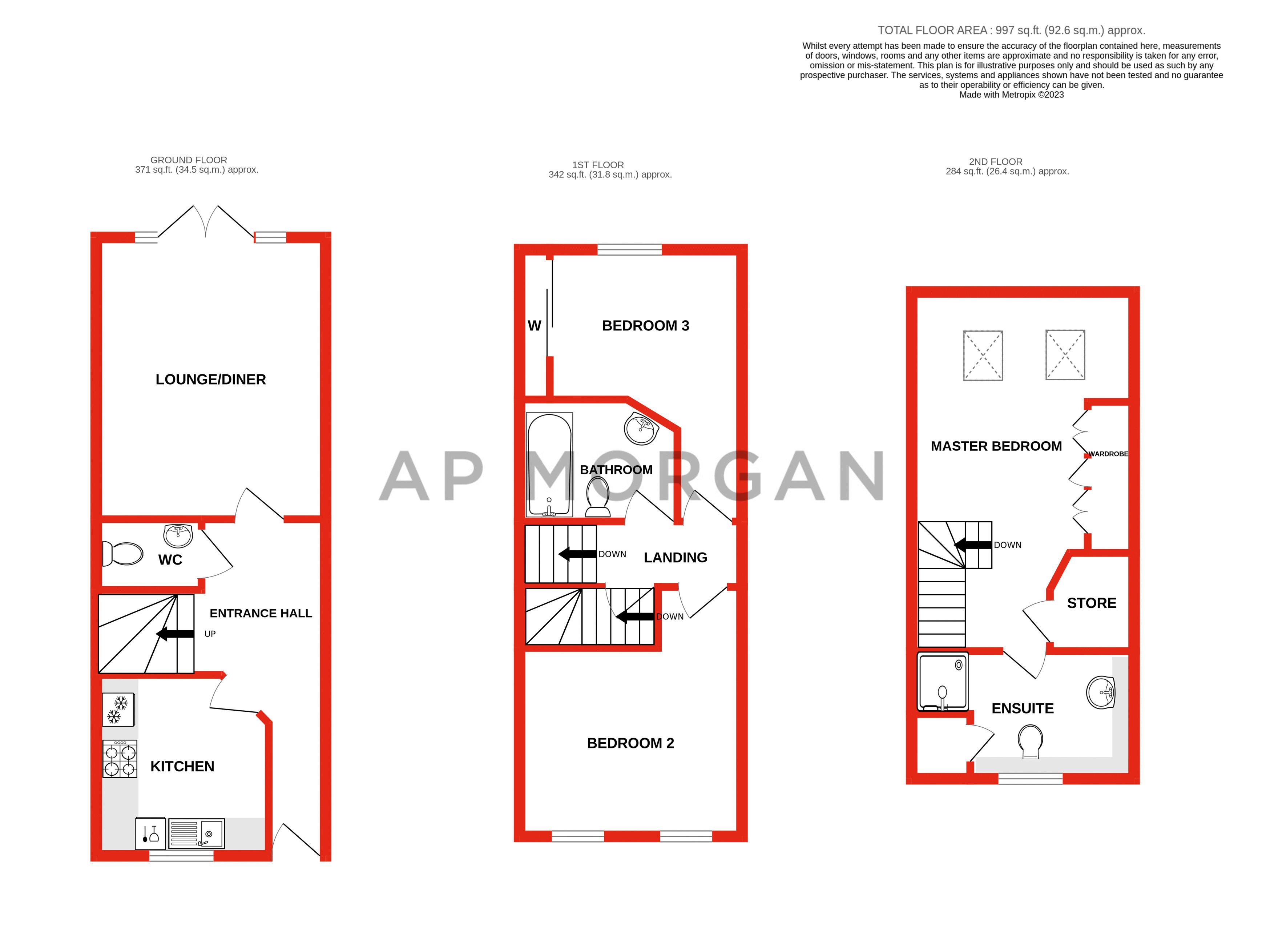 3 bed house for sale in Hagley Road, Halesowen - Property floorplan