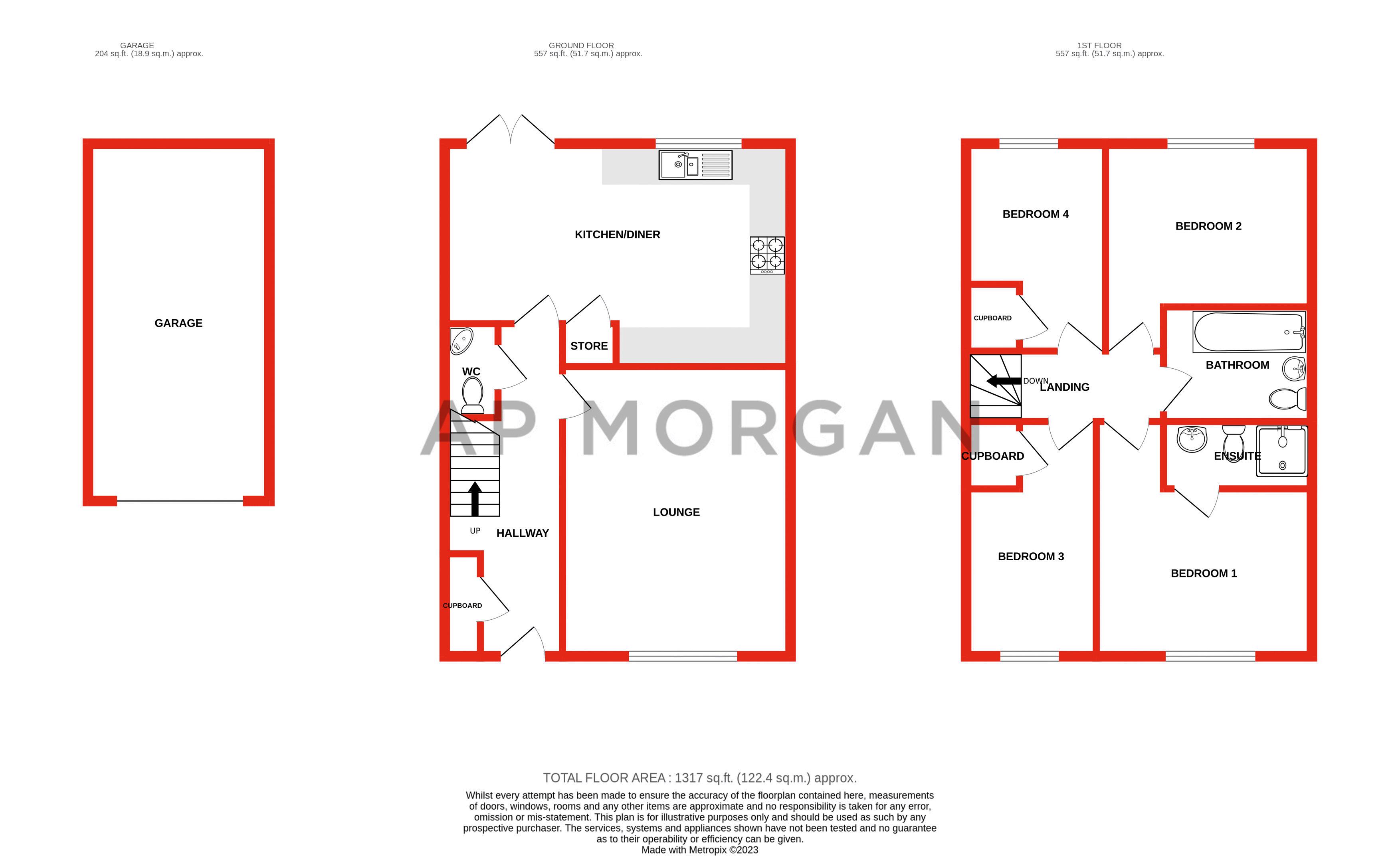 4 bed house for sale in The Ridge, Stourbridge - Property floorplan