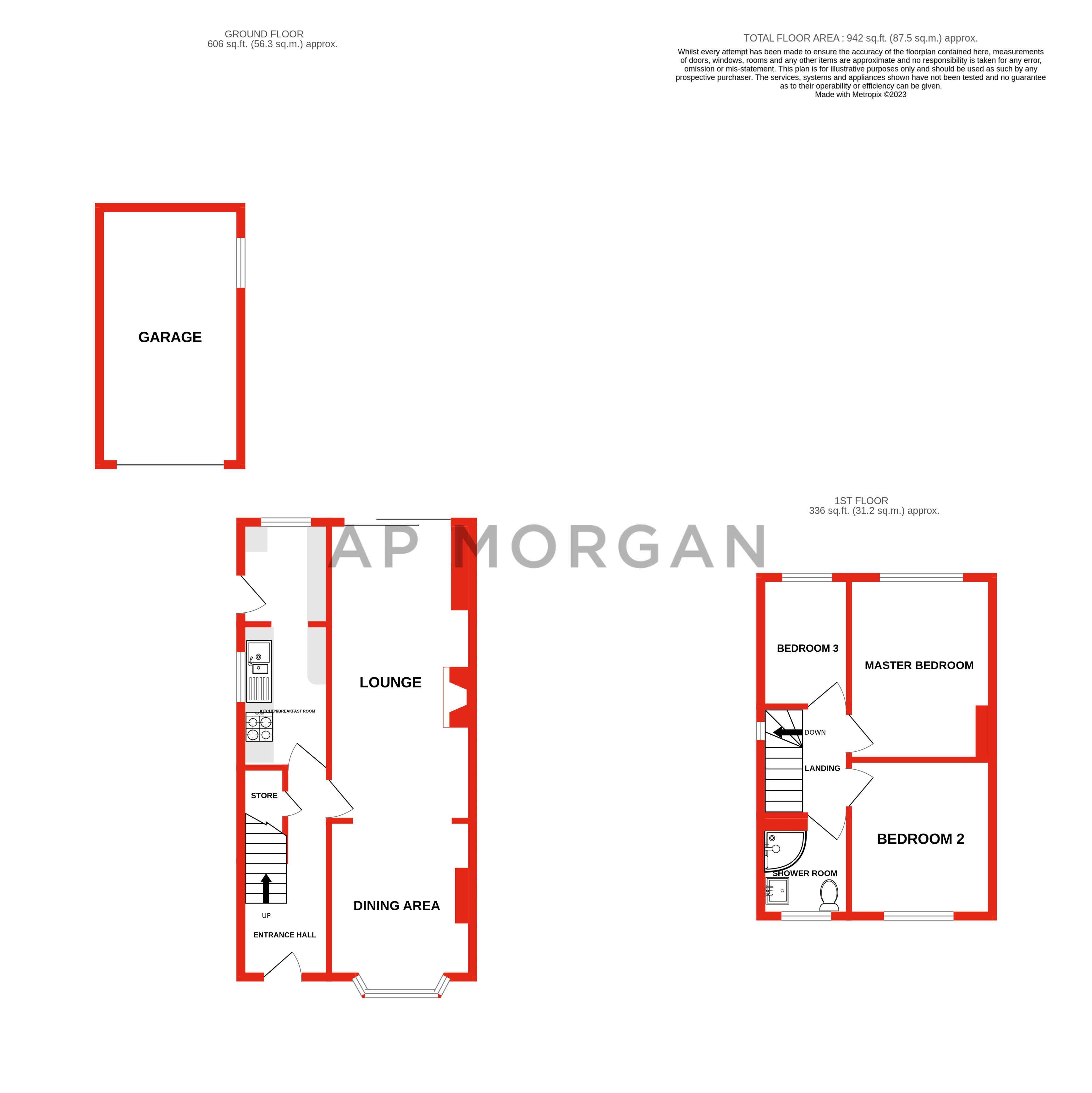 3 bed house for sale in Glebe Lane, Norton - Property floorplan